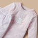 Juniors Bunny Applique Round Neck T-shirt and Pyjama Set-Pyjama Sets-thumbnailMobile-3