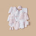 Juniors Bunny Applique Round Neck T-shirt and Pyjama Set-Pyjama Sets-thumbnailMobile-5