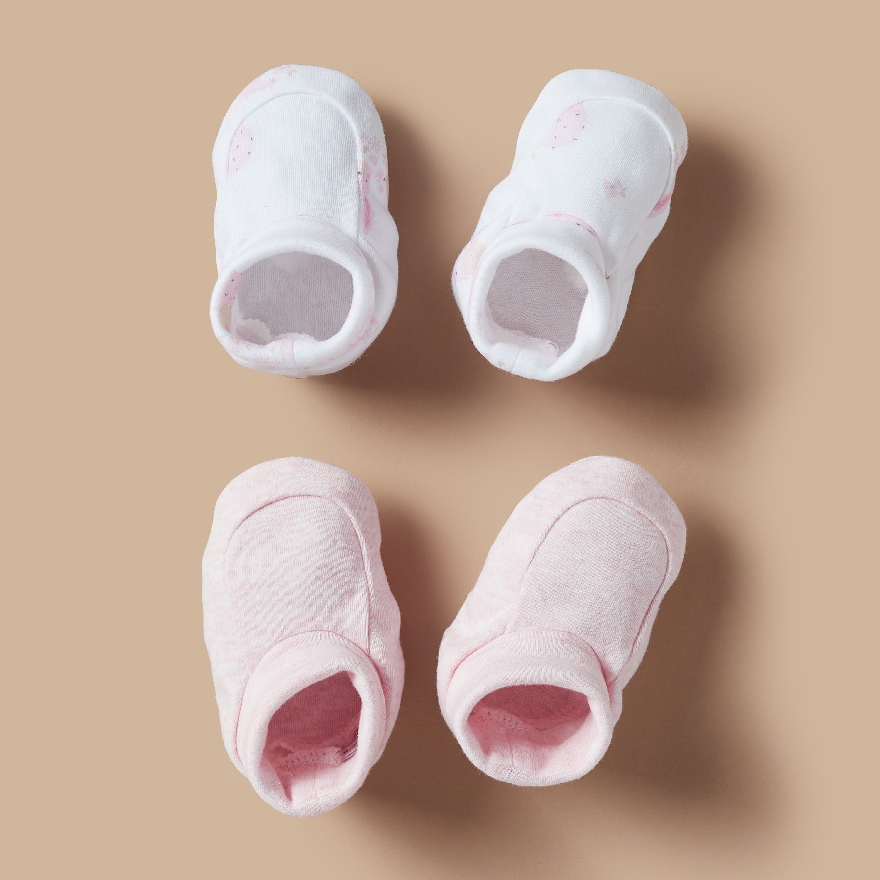 Juniors Assorted Slip-On Booties - Set of 2-baby-girls-shoes-booties-image-1