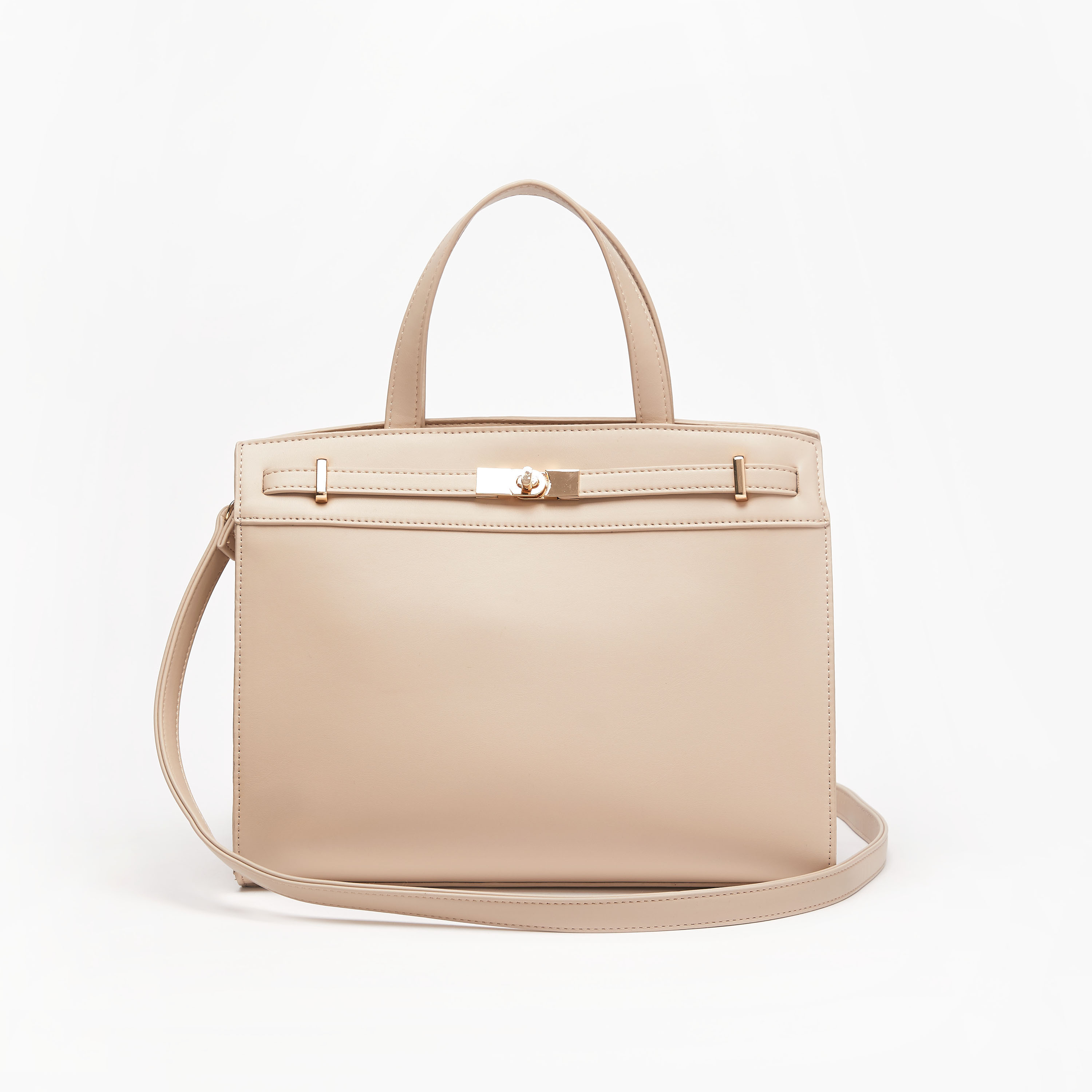 Taupe store tote bag