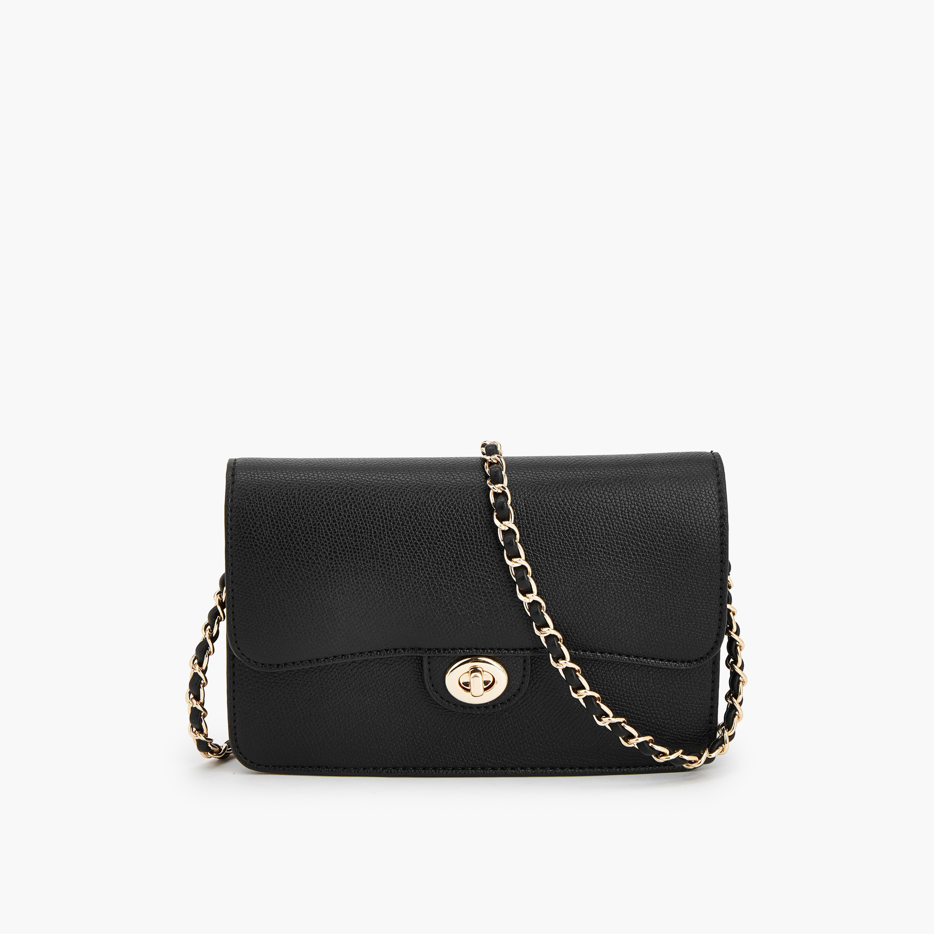 شنطة كروس بودي بارزة الملمس بقفل ملتوي من فلورا بيلا-women-bagsandwallets-handbags-image-1