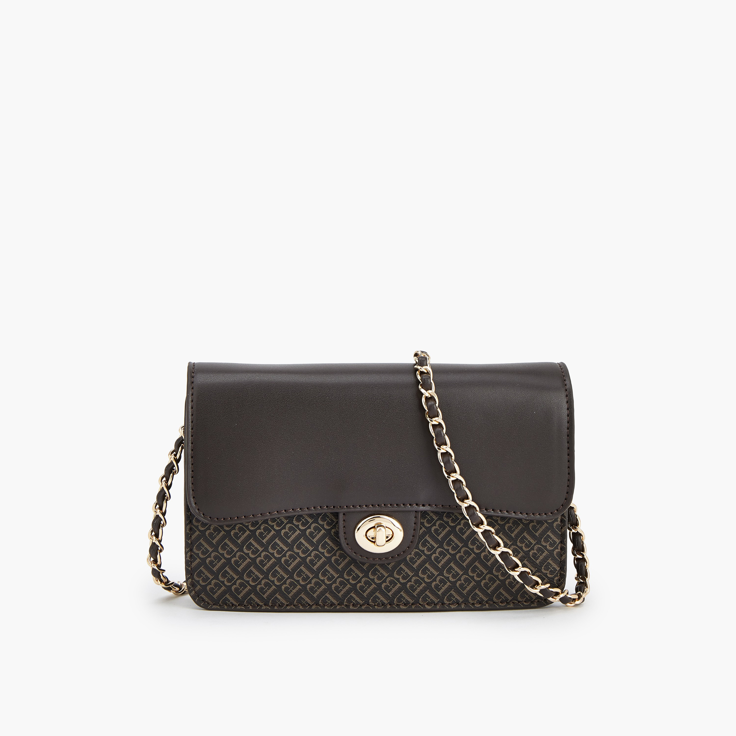 شنطة كروس بودي بطبعات مونوجرام وقفل إغلاق دوّار من فلورا بيلا-women-bagsandwallets-handbags-image-2