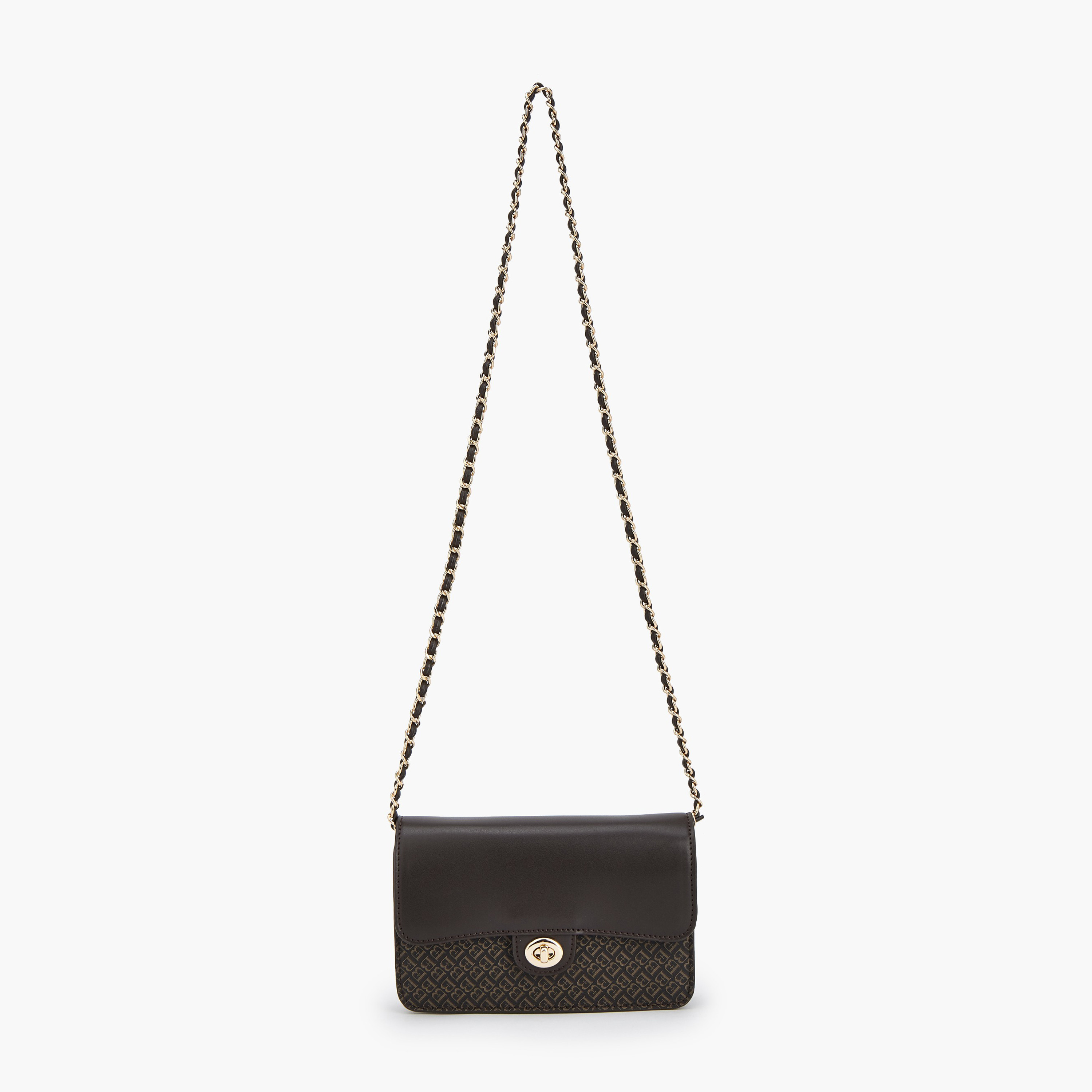 شنطة كروس بودي بطبعات مونوجرام وقفل إغلاق دوّار من فلورا بيلا-women-bagsandwallets-handbags-image-3