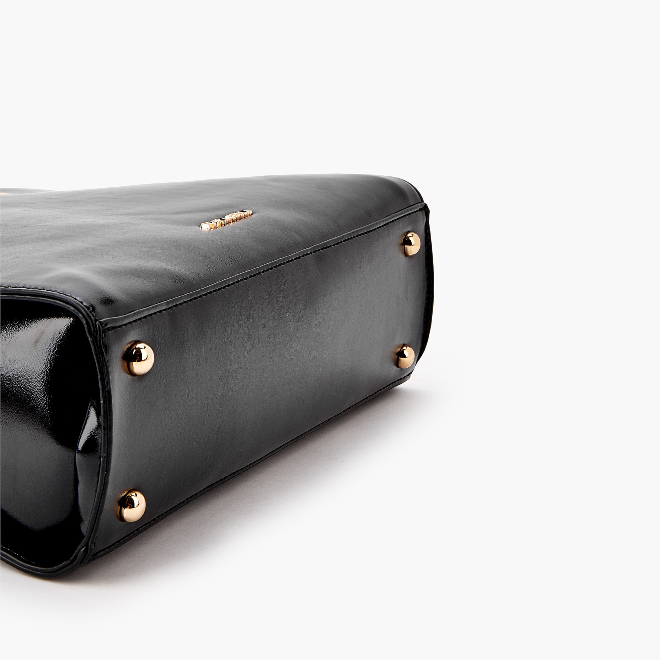 شنطة توت سادة بمقبض مزدوج وتفاصيل وشاح من فلورا بيلا-women-bagsandwallets-handbags-image-2