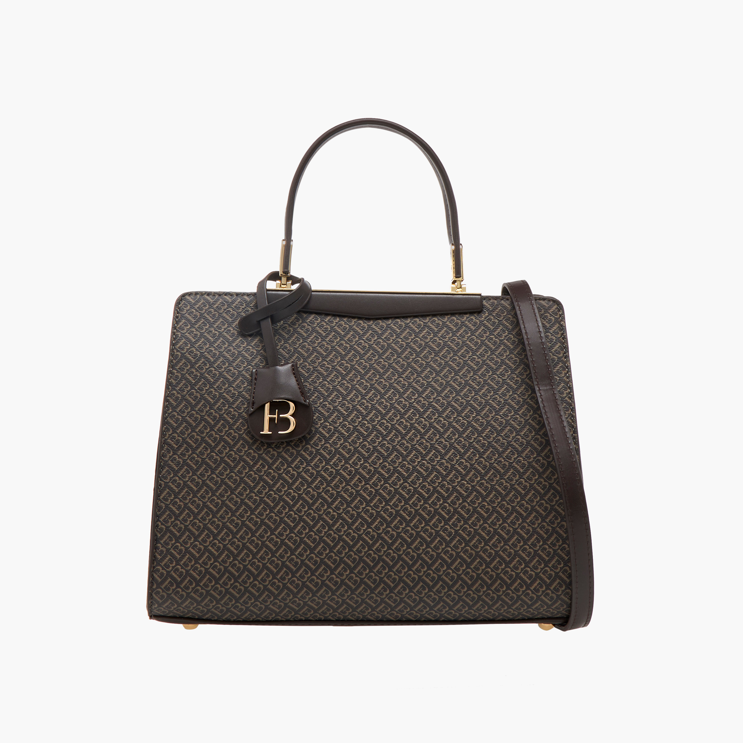 شنطة توتي بمقابض مزدوجة وطبعات مونوجرام من فلورا بيلا-women-bagsandwallets-handbags-image-1