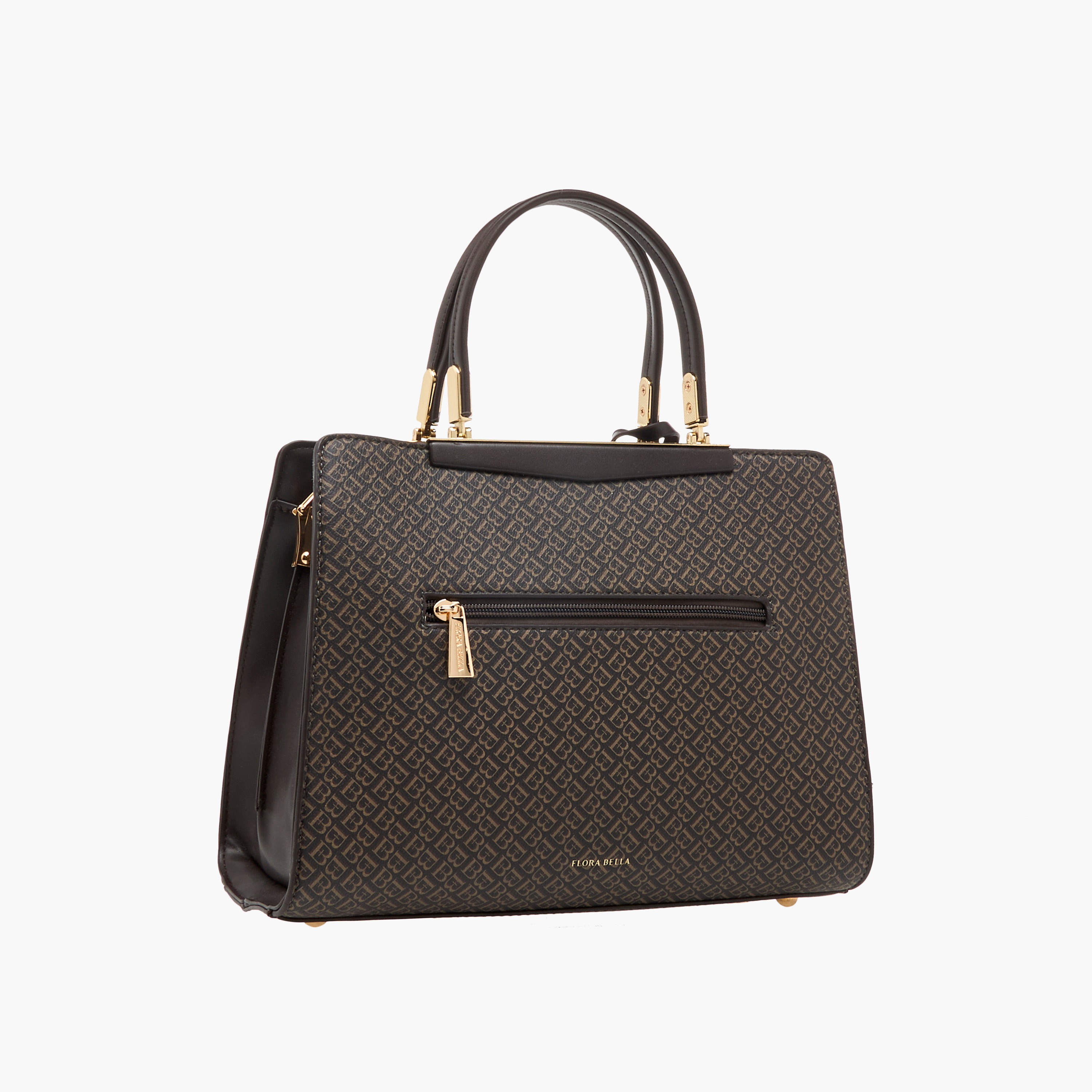 شنطة توتي بمقابض مزدوجة وطبعات مونوجرام من فلورا بيلا-women-bagsandwallets-handbags-image-4