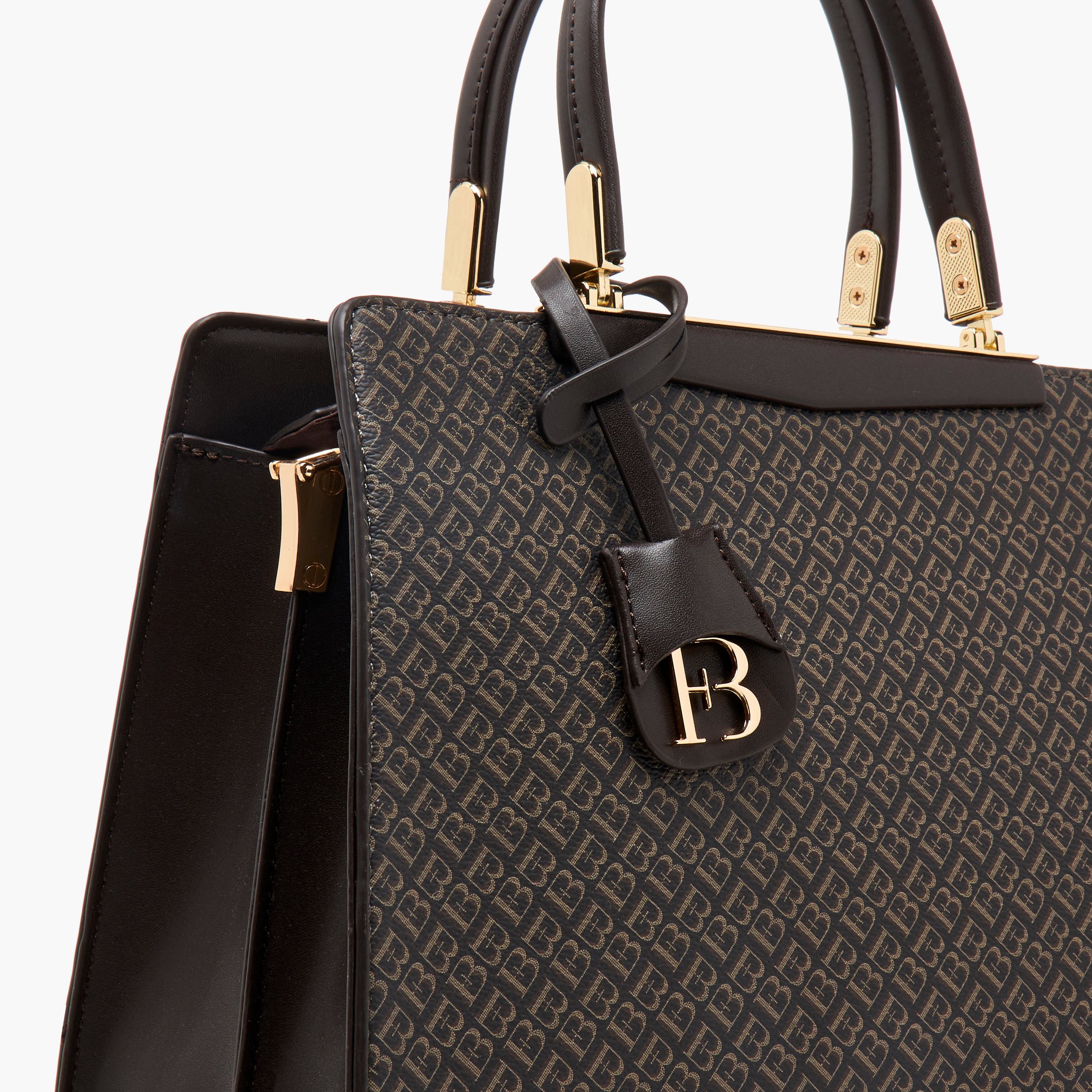 شنطة توتي بمقابض مزدوجة وطبعات مونوجرام من فلورا بيلا-women-bagsandwallets-handbags-image-5