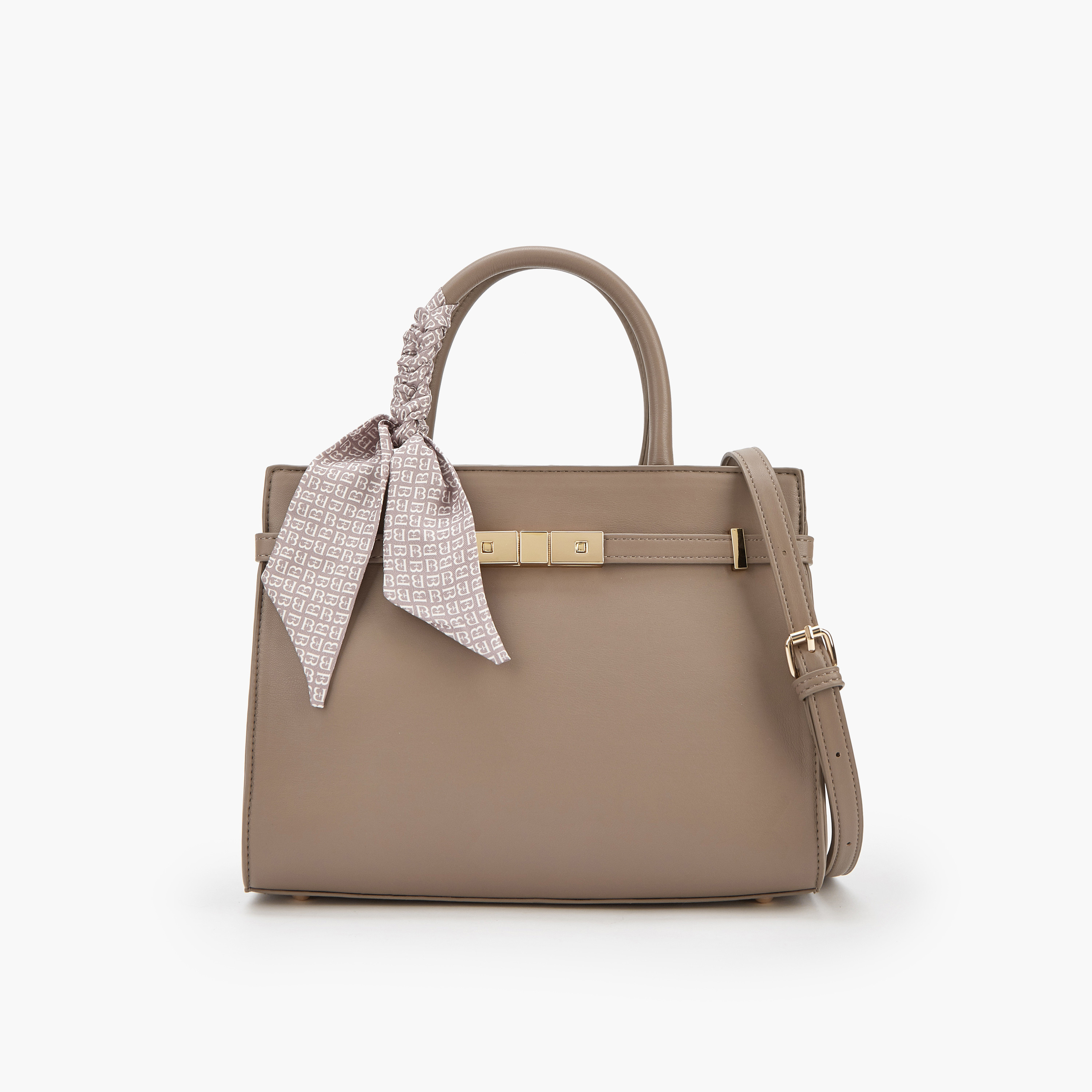 شنطة توتي بحزام قابل للفصل وزينة وشاح من فلورا بيلا-women-bagsandwallets-handbags-image-1