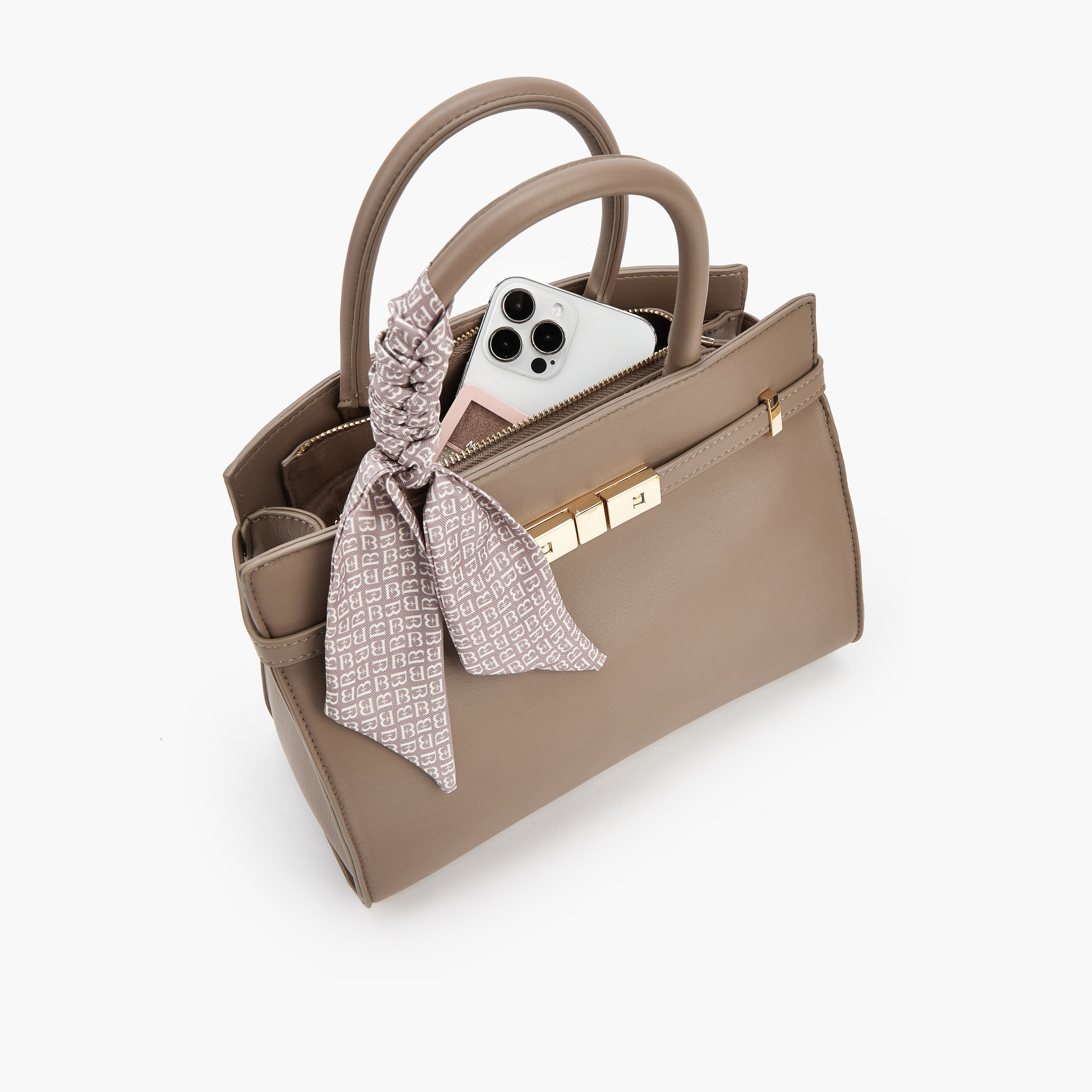 شنطة توتي بحزام قابل للفصل وزينة وشاح من فلورا بيلا-women-bagsandwallets-handbags-image-7