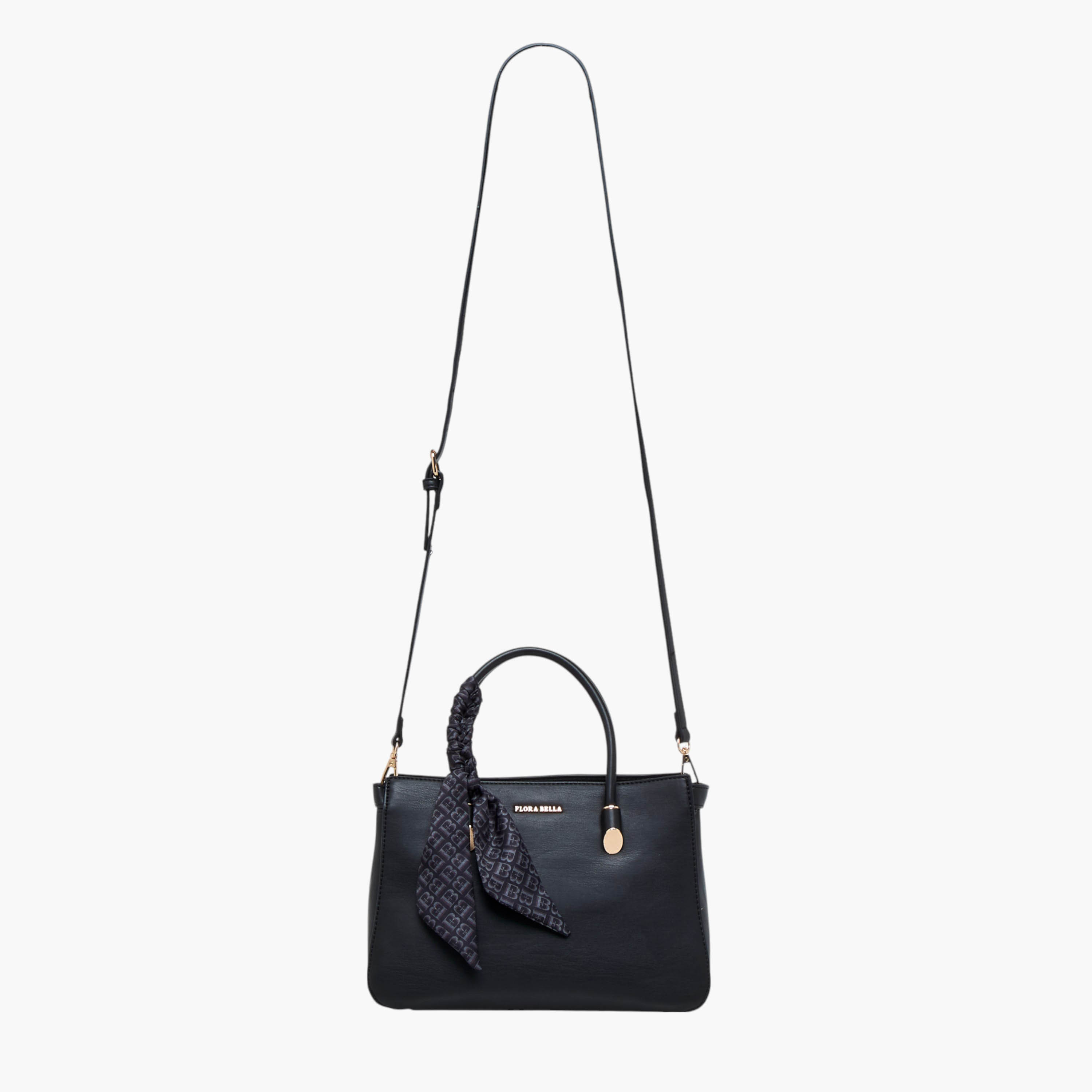 Flora Bella Scarf Accent Tote Bag with Detachable Strap and Zip Closure-women-bagsandwallets-handbags-image-3