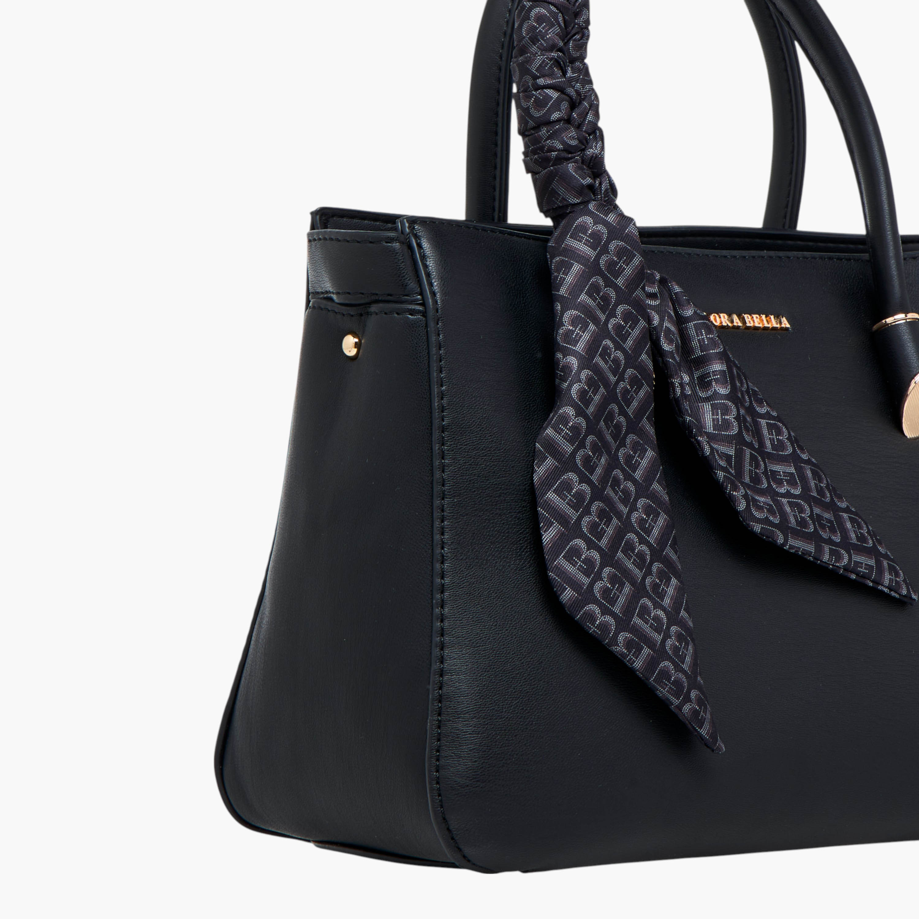 Flora Bella Scarf Accent Tote Bag with Detachable Strap and Zip Closure-women-bagsandwallets-handbags-image-5