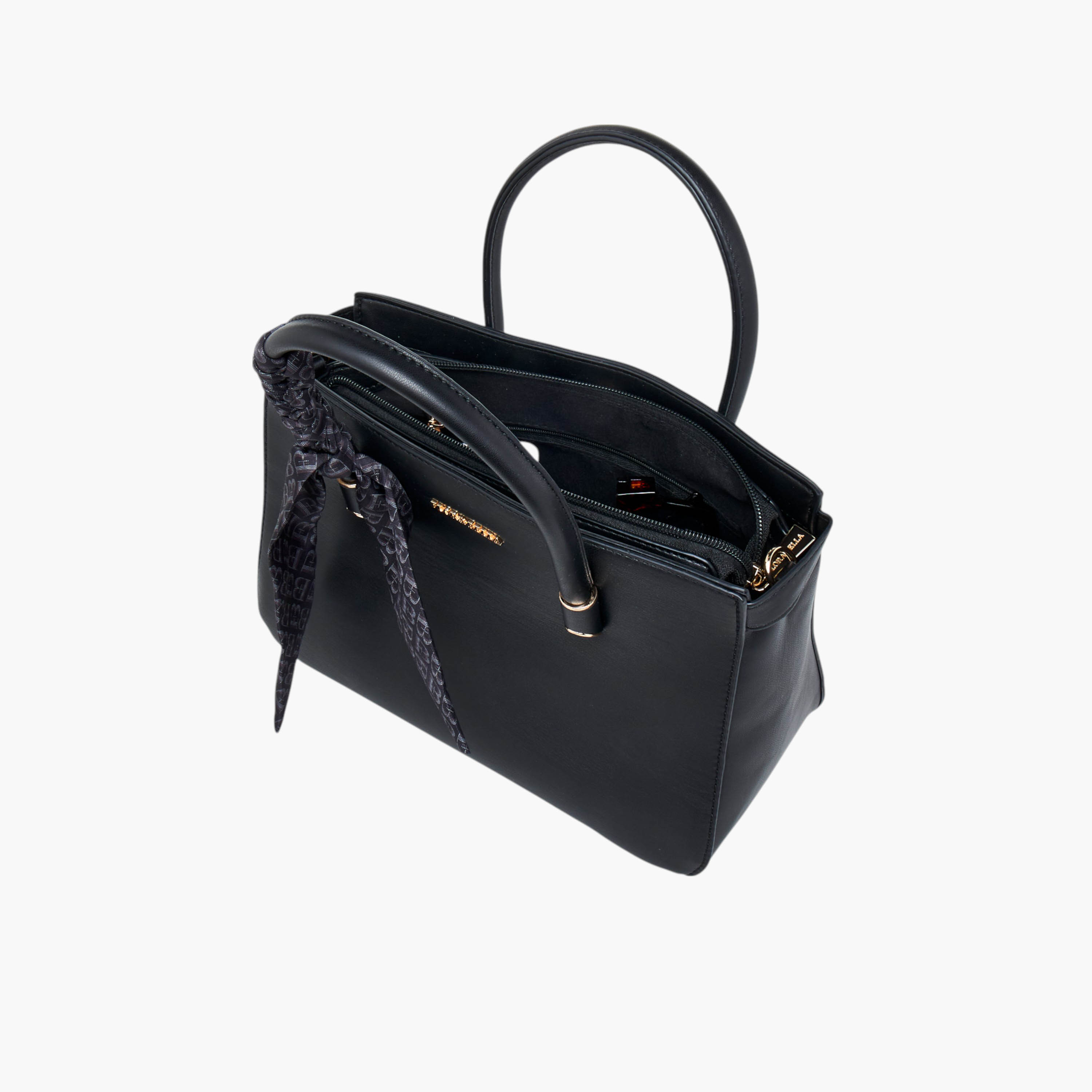 Flora Bella Scarf Accent Tote Bag with Detachable Strap and Zip Closure-women-bagsandwallets-handbags-image-8