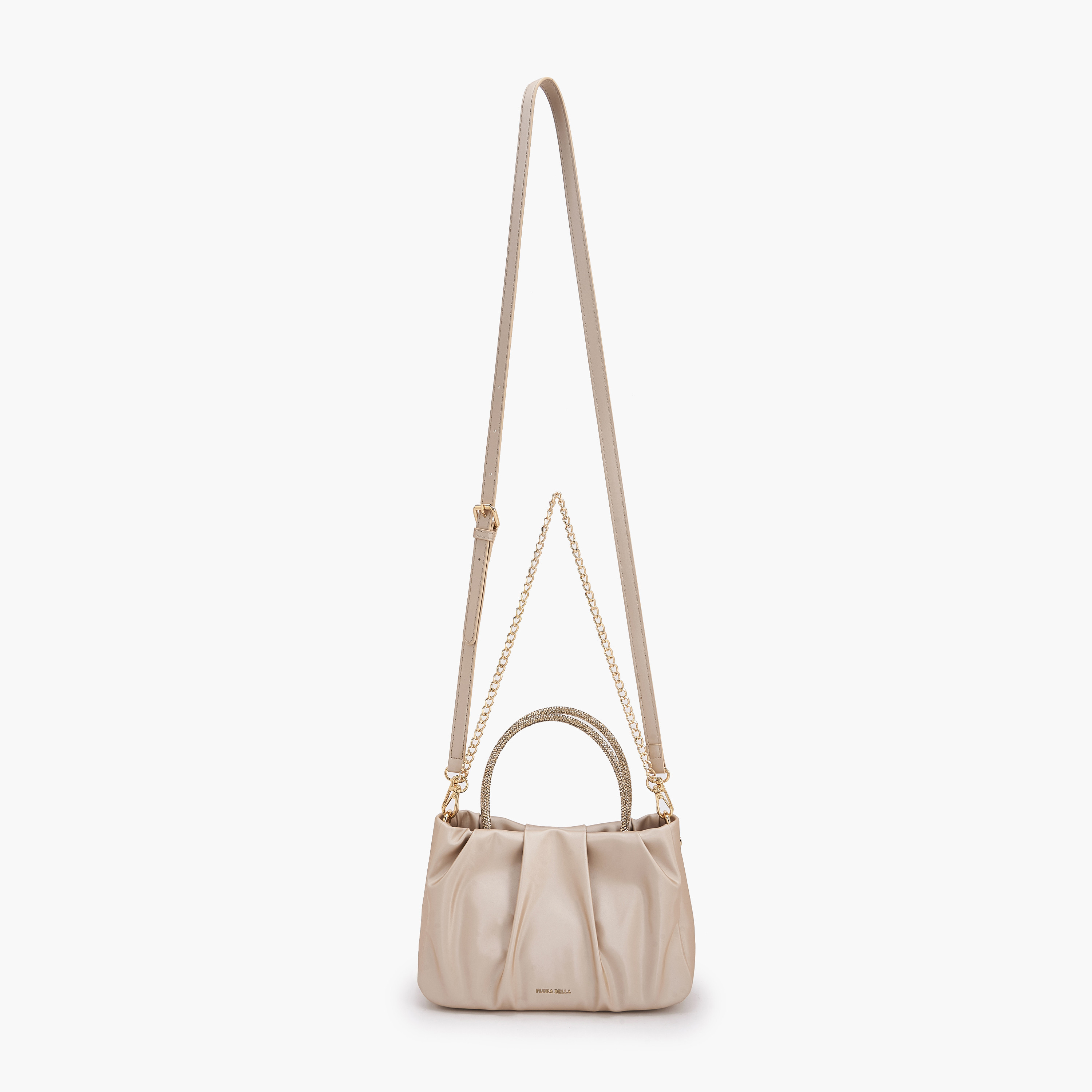 شنطة توت كشكش بمقبض مزين بالحجر من فلورا بيلا-women-bagsandwallets-handbags-image-3