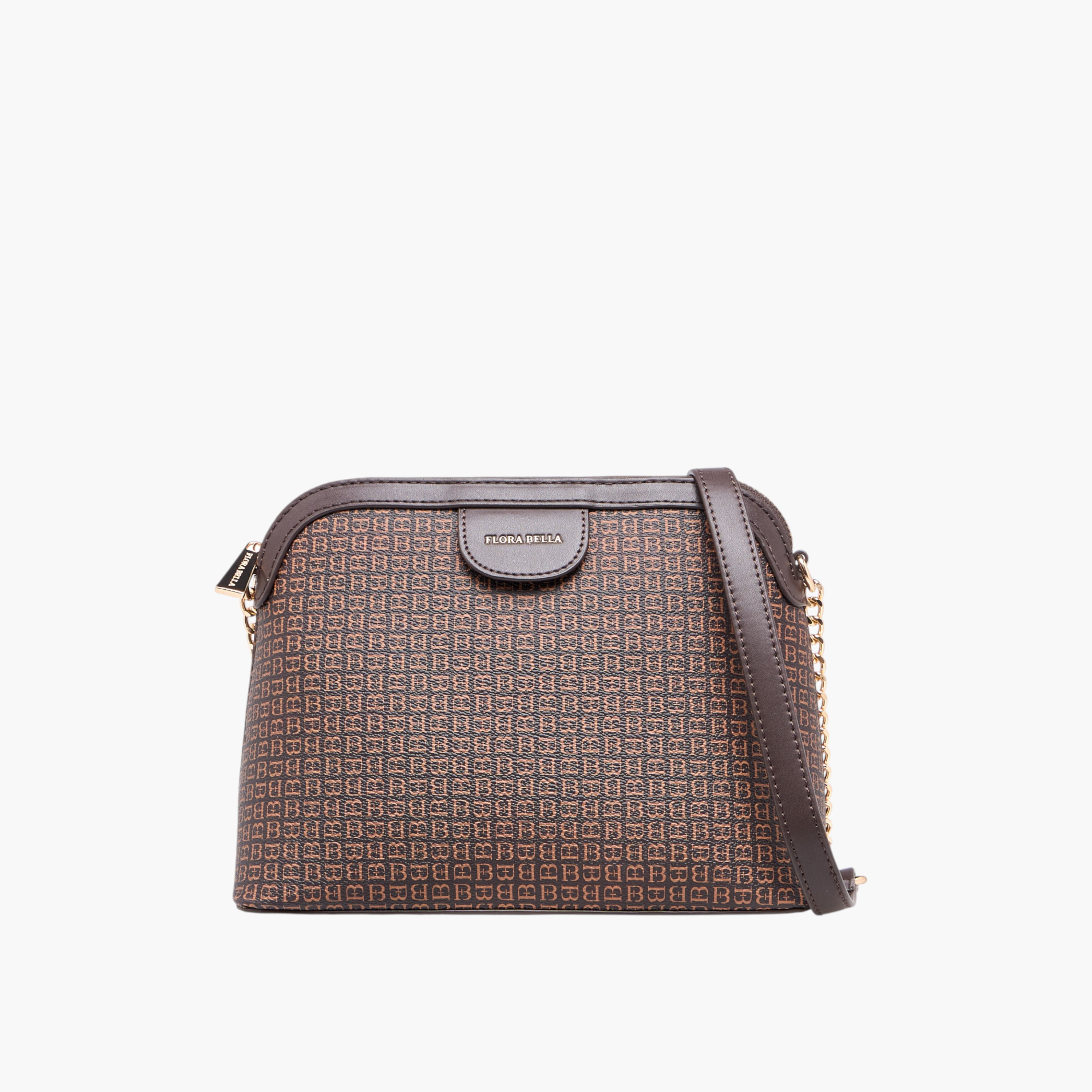 Flora Bella Monogram Print Crossbody Bag with Chain Strap-women-bagsandwallets-handbags-image-1