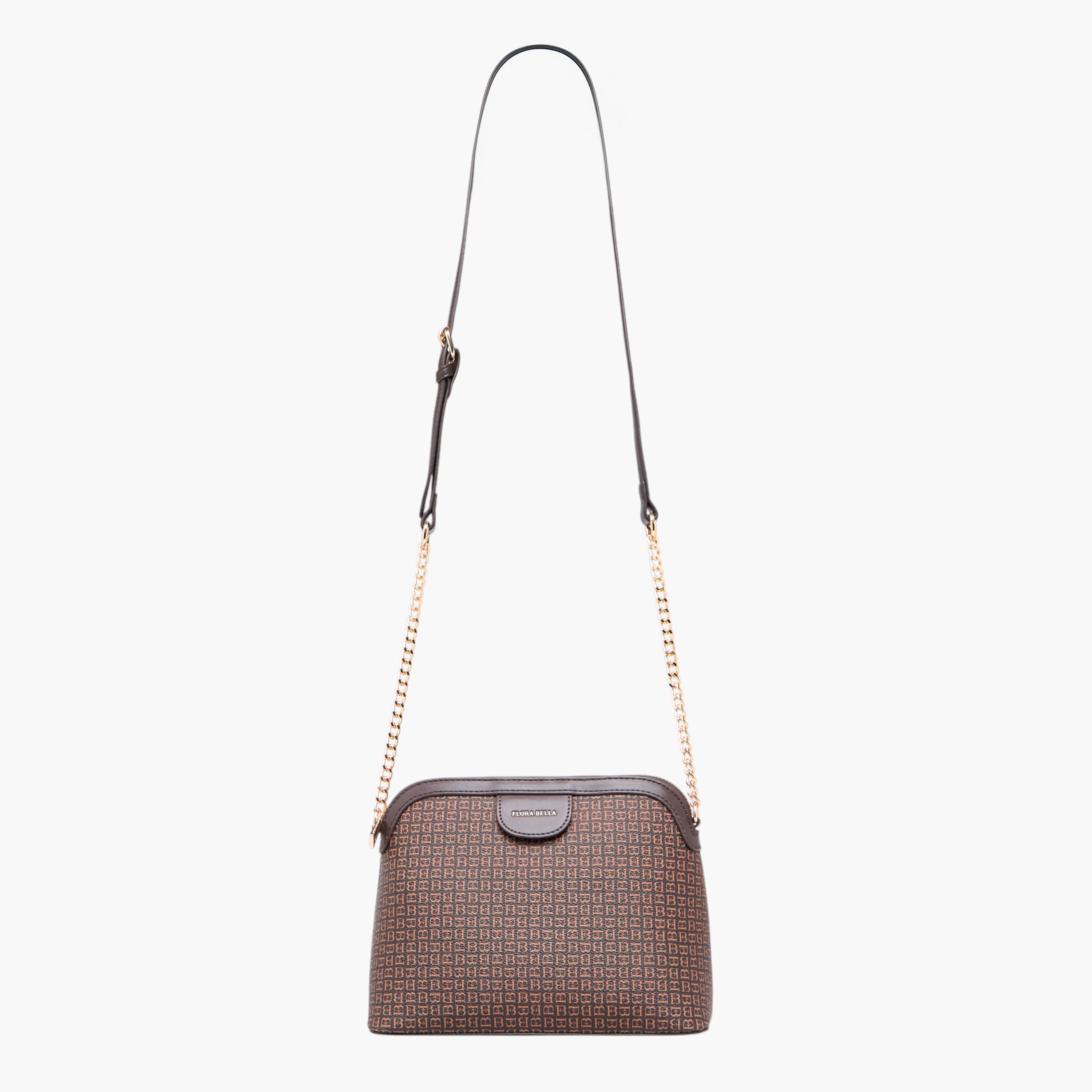 Flora Bella Monogram Print Crossbody Bag with Chain Strap-women-bagsandwallets-handbags-image-2