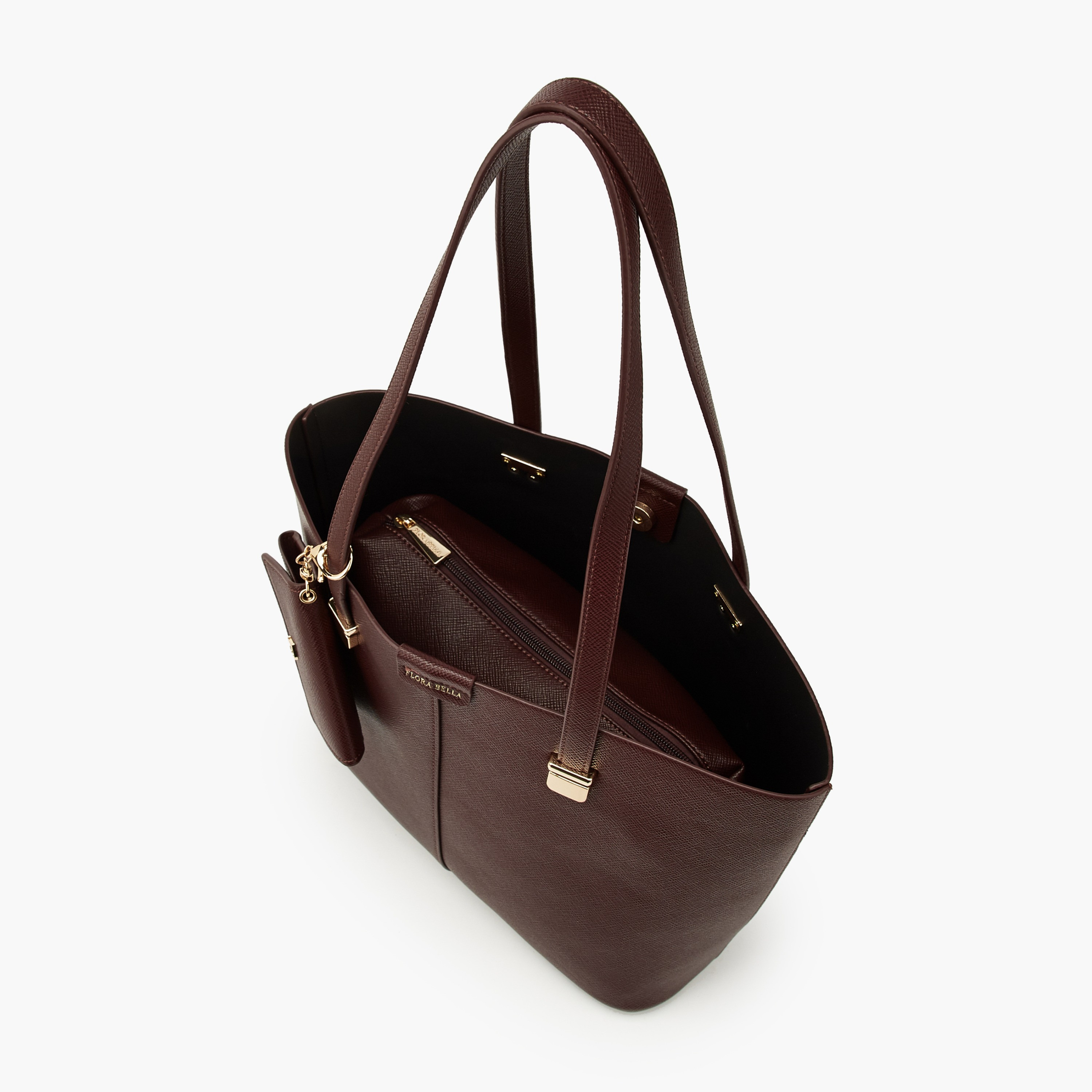 Flora Bella Textured Tote Bag with Pouch and Card Holder-women-bagsandwallets-handbags-image-10