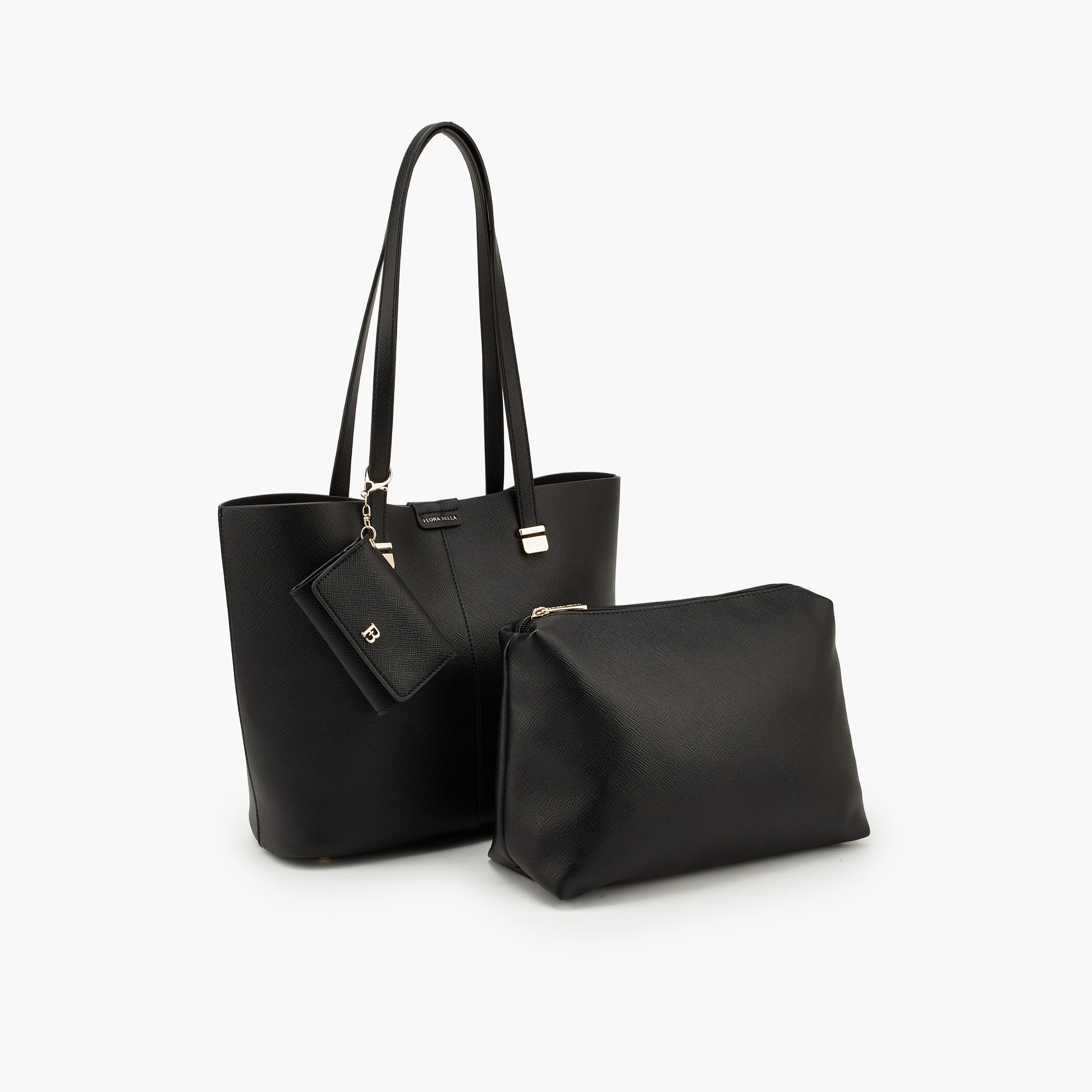 شنطة توتي بارزة الملمس مع محفظة وحامل بطاقات من فلورا بيلا-women-bagsandwallets-handbags-image-6