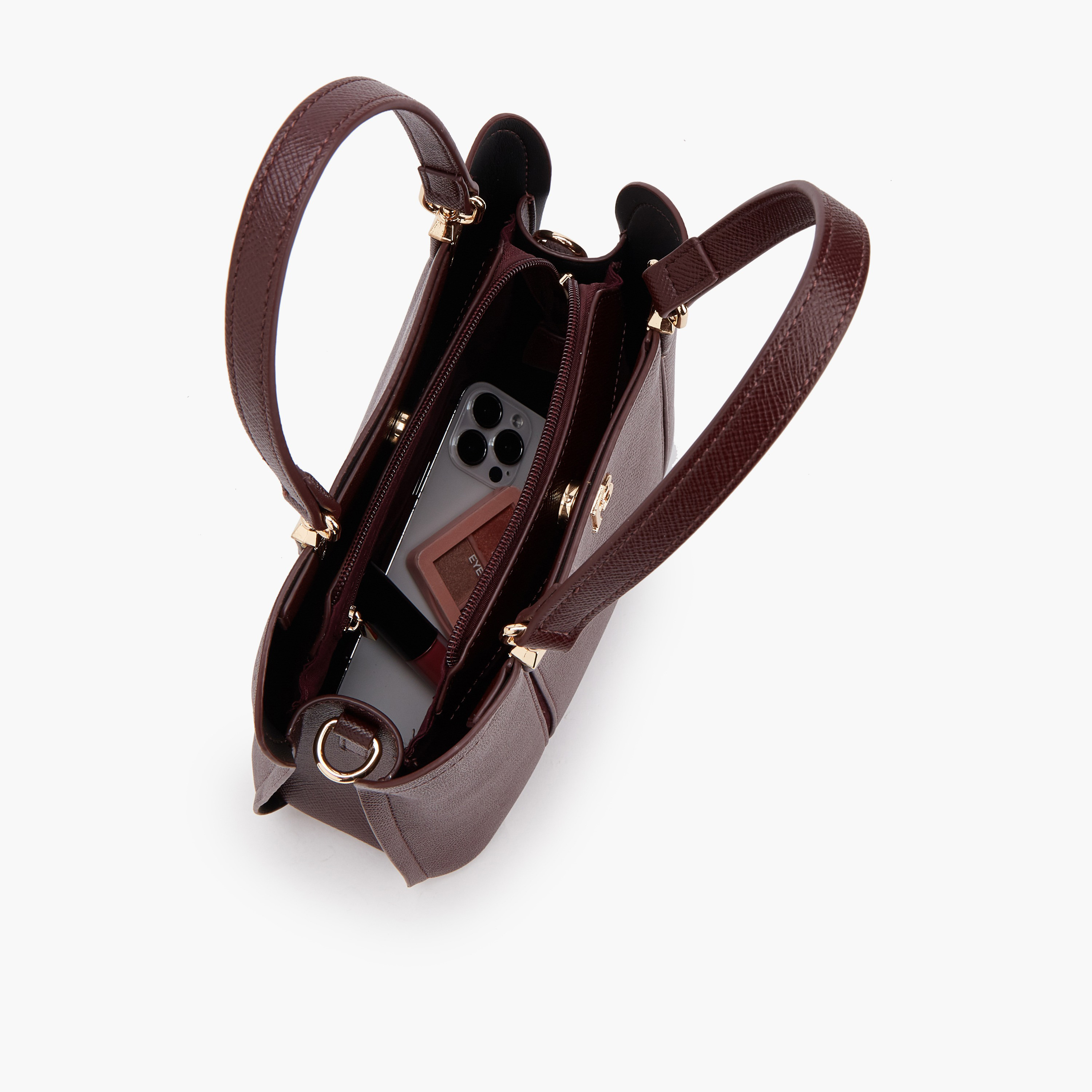شنطة توتي سادة بحزام قابل للفصل من فلورا بيلا-women-bagsandwallets-handbags-image-7