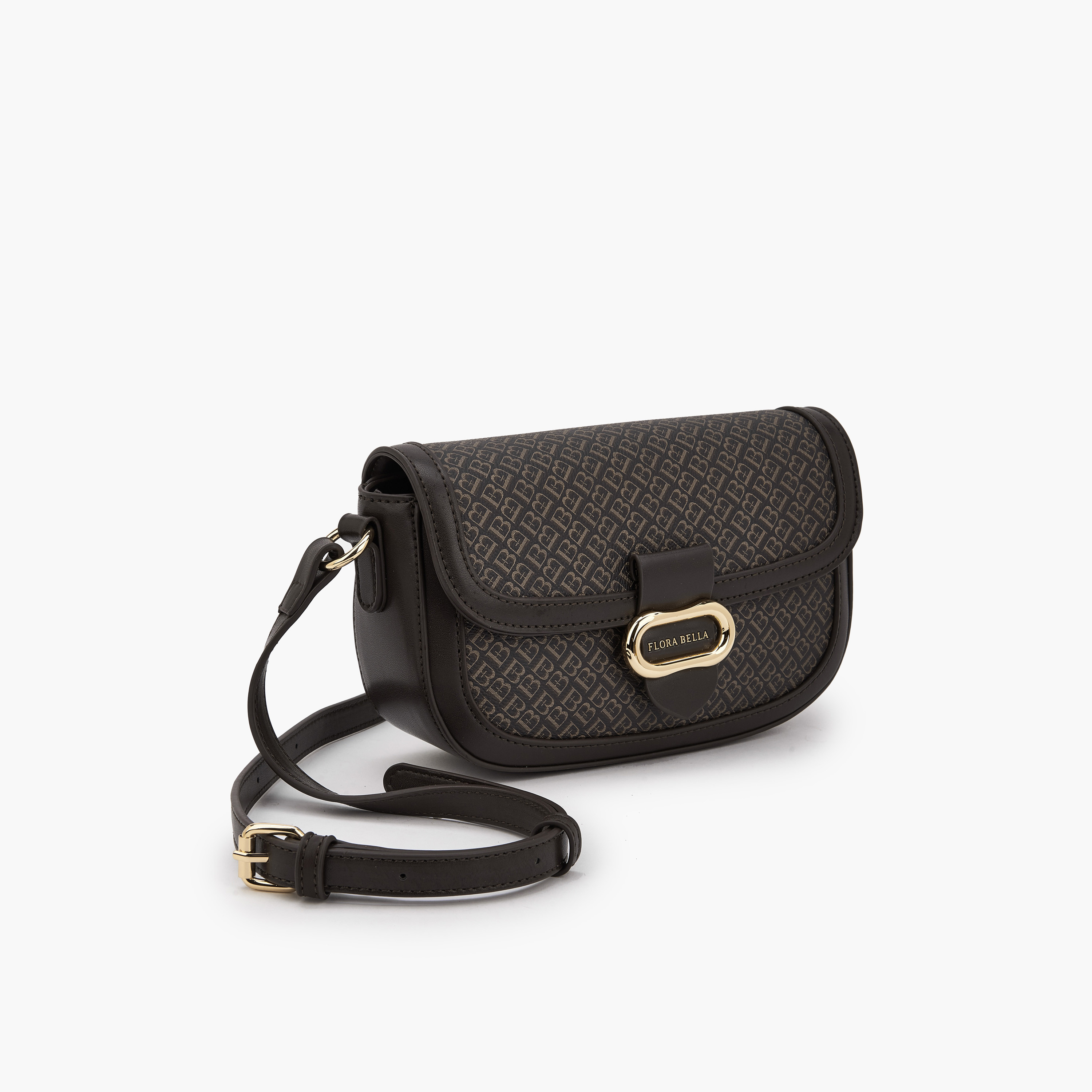 Flora Bella Monogram Print Crossbody Bag with Adjustable Strap-women-bagsandwallets-handbags-image-3