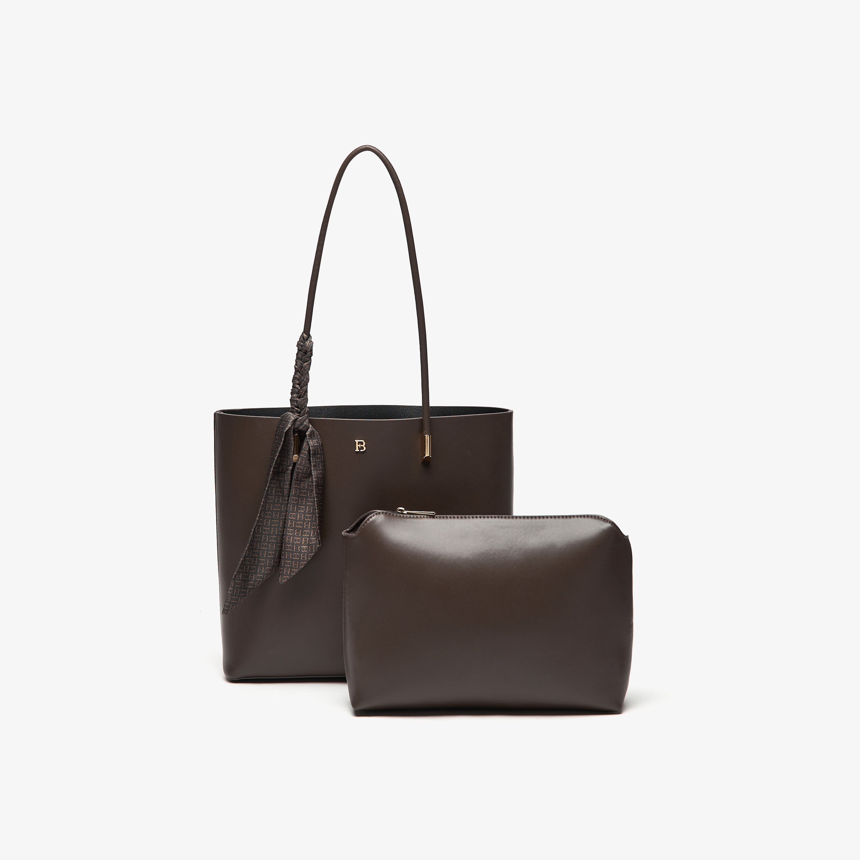 Flora Bella Textured Tote Bag with Ribbon Detail and Pouch-women-bagsandwallets-handbags-image-1