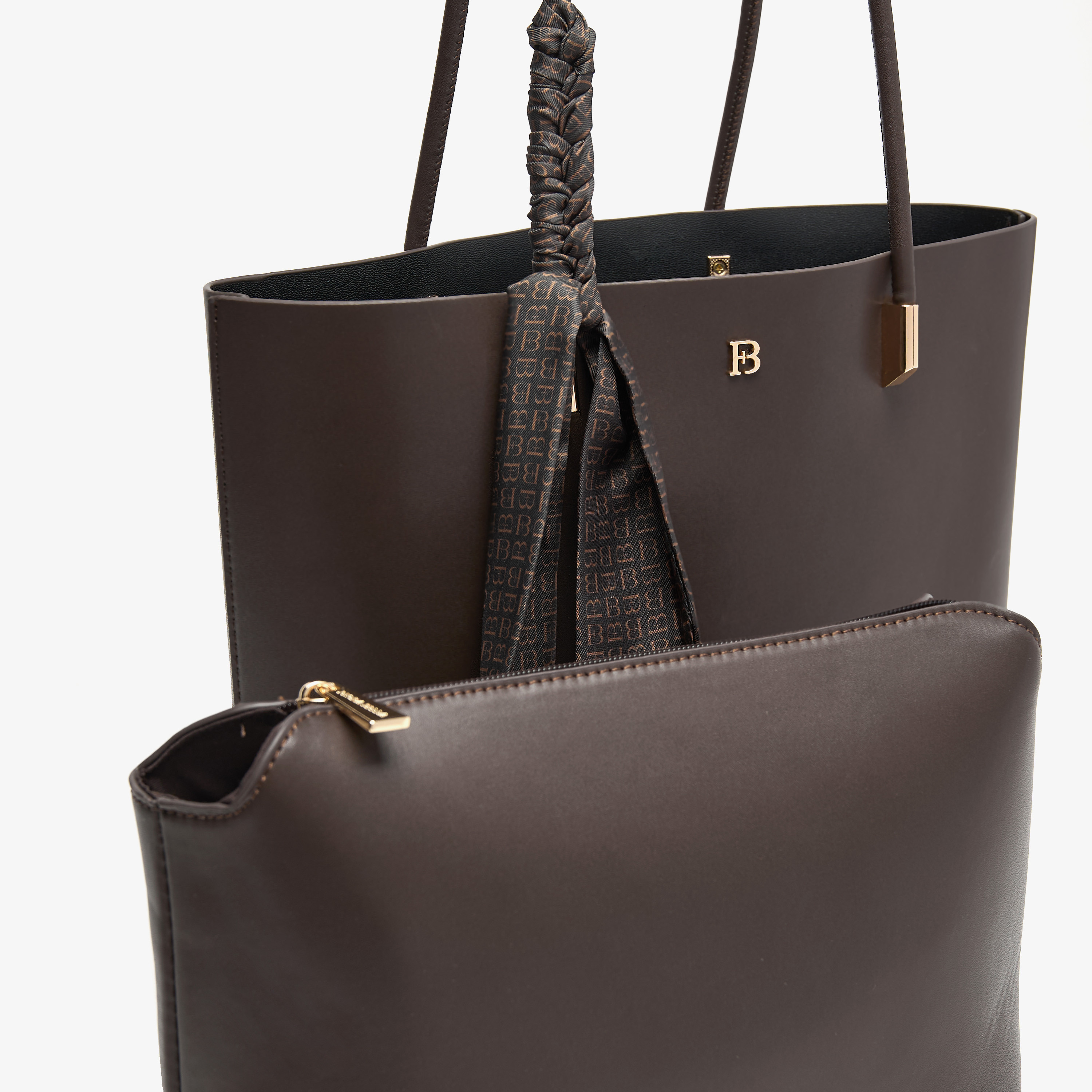 Flora Bella Textured Tote Bag with Ribbon Detail and Pouch-women-bagsandwallets-handbags-image-4