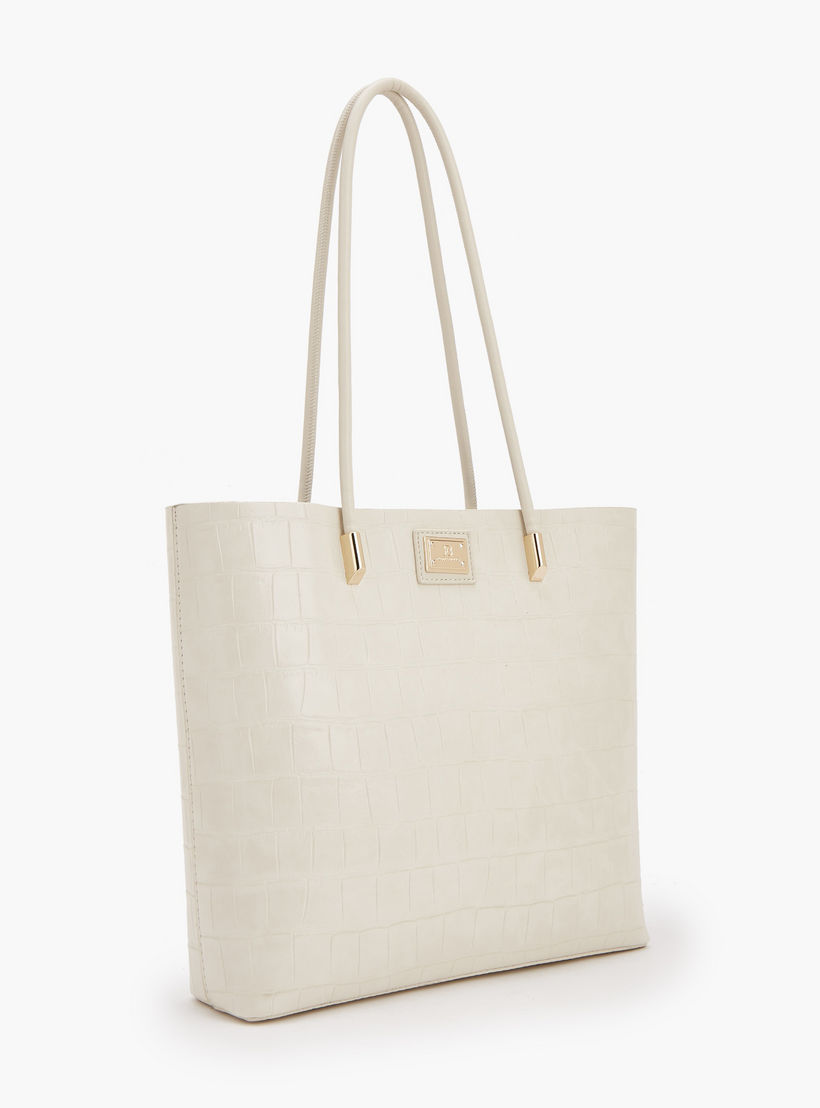 شنطة توتي بارزة الملمس مزيّنة بشريطة مع شنطة صغيرة من فلورا بيلا-women-bagsandwallets-handbags-image-4