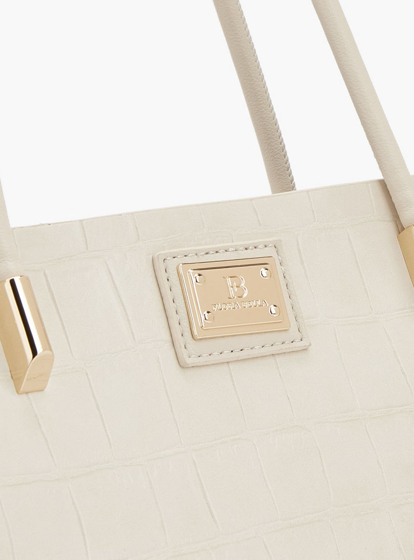 شنطة توتي بارزة الملمس مزيّنة بشريطة مع شنطة صغيرة من فلورا بيلا-women-bagsandwallets-handbags-image-5