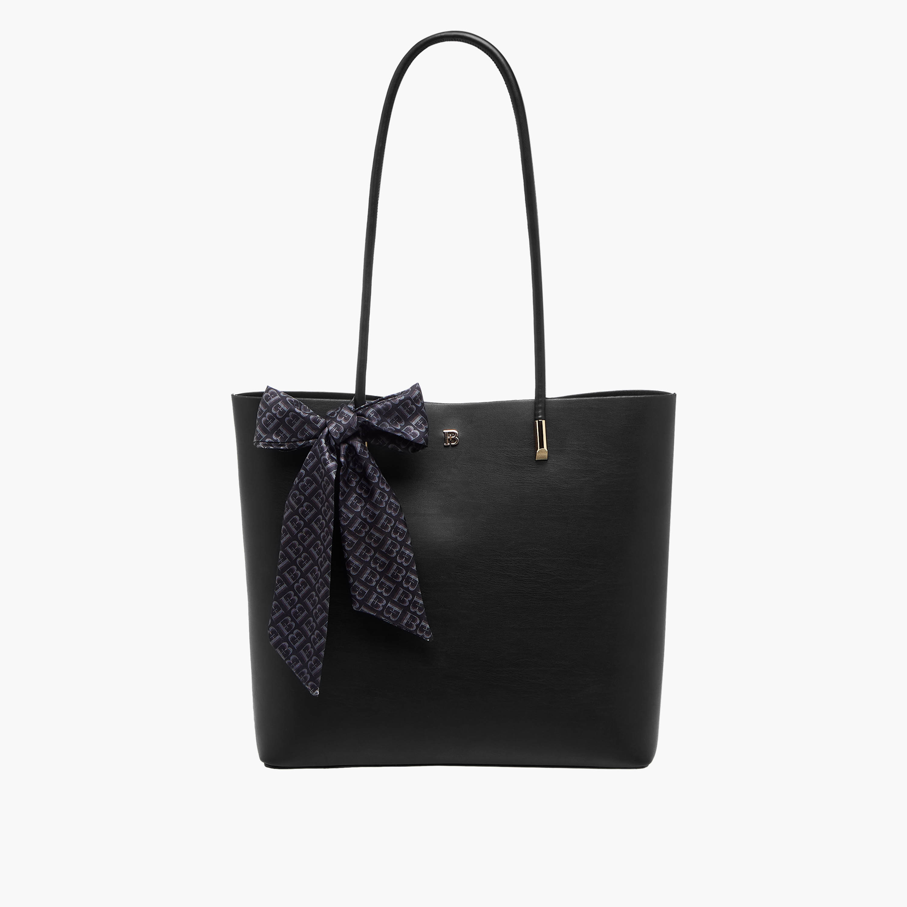 شنطة توتي سادة مزينة بوشاح مونوجرام مع شنطة صغيرة من من فلورا بيلا-women-bagsandwallets-handbags-image-3