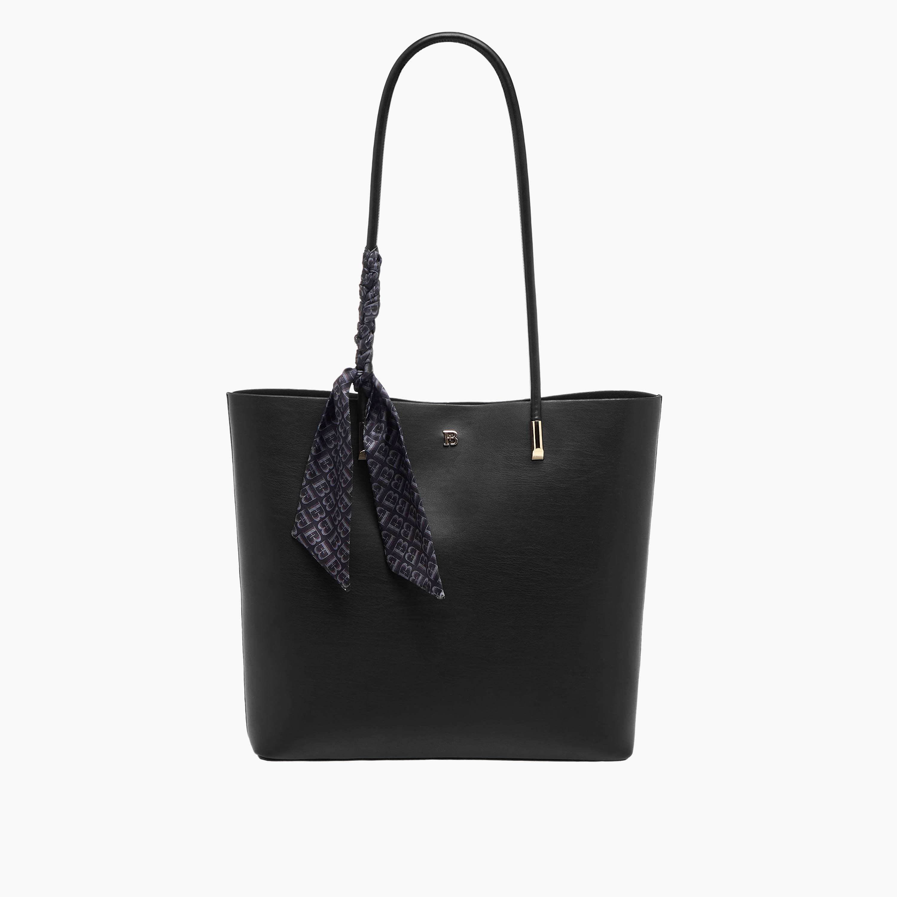 شنطة توتي سادة مزينة بوشاح مونوجرام مع شنطة صغيرة من من فلورا بيلا-women-bagsandwallets-handbags-image-4