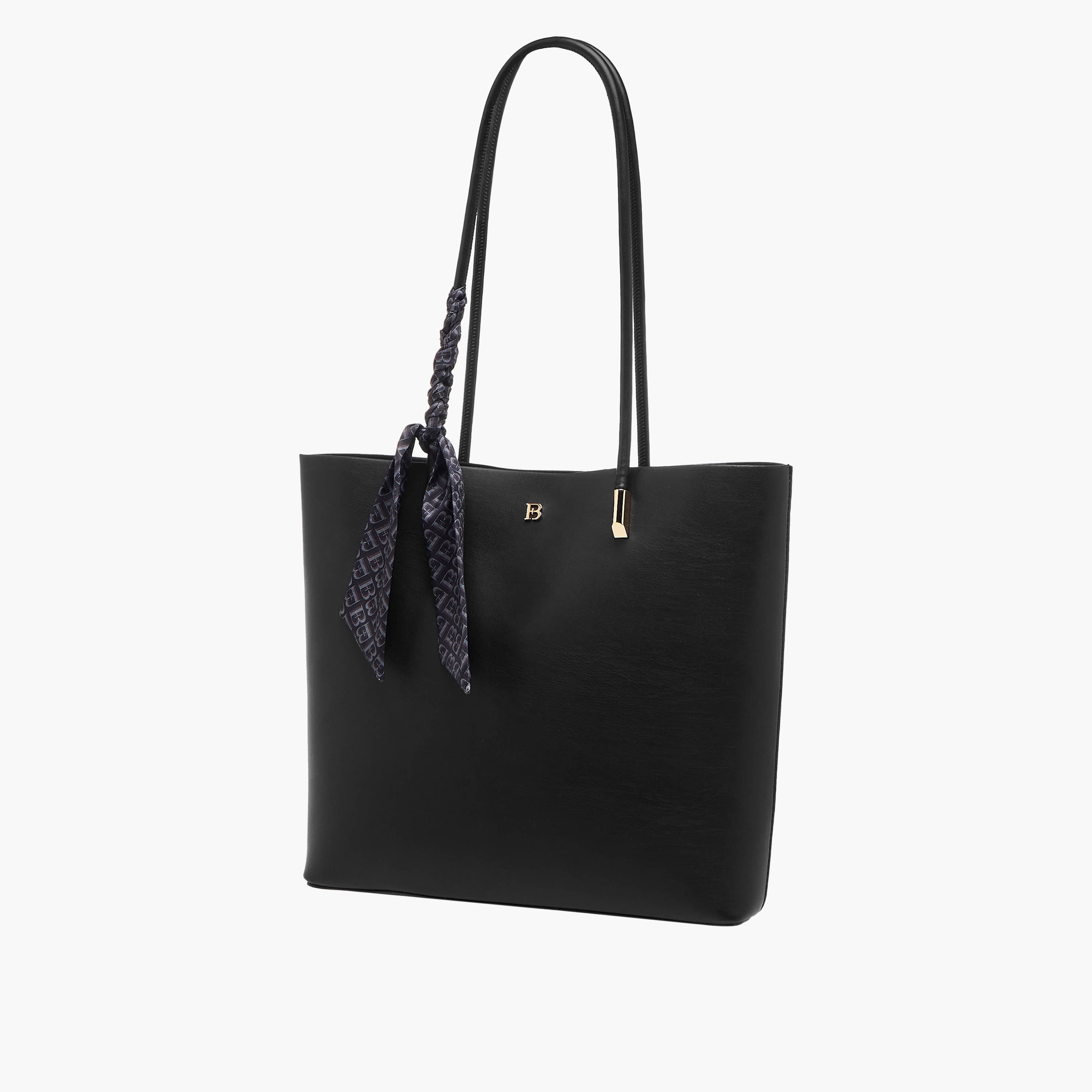 شنطة توتي سادة مزينة بوشاح مونوجرام مع شنطة صغيرة من من فلورا بيلا-women-bagsandwallets-handbags-image-5