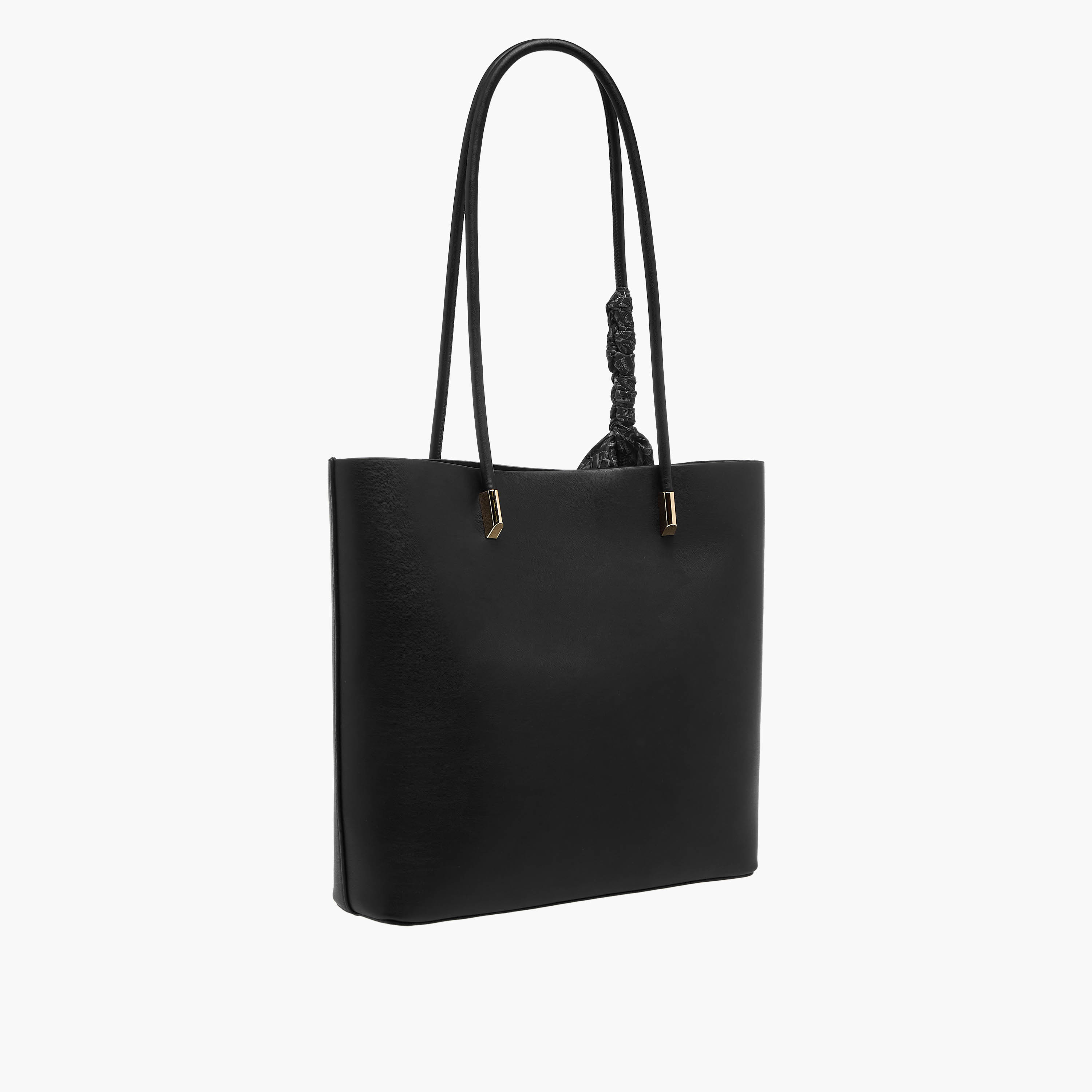 شنطة توتي سادة مزينة بوشاح مونوجرام مع شنطة صغيرة من من فلورا بيلا-women-bagsandwallets-handbags-image-6