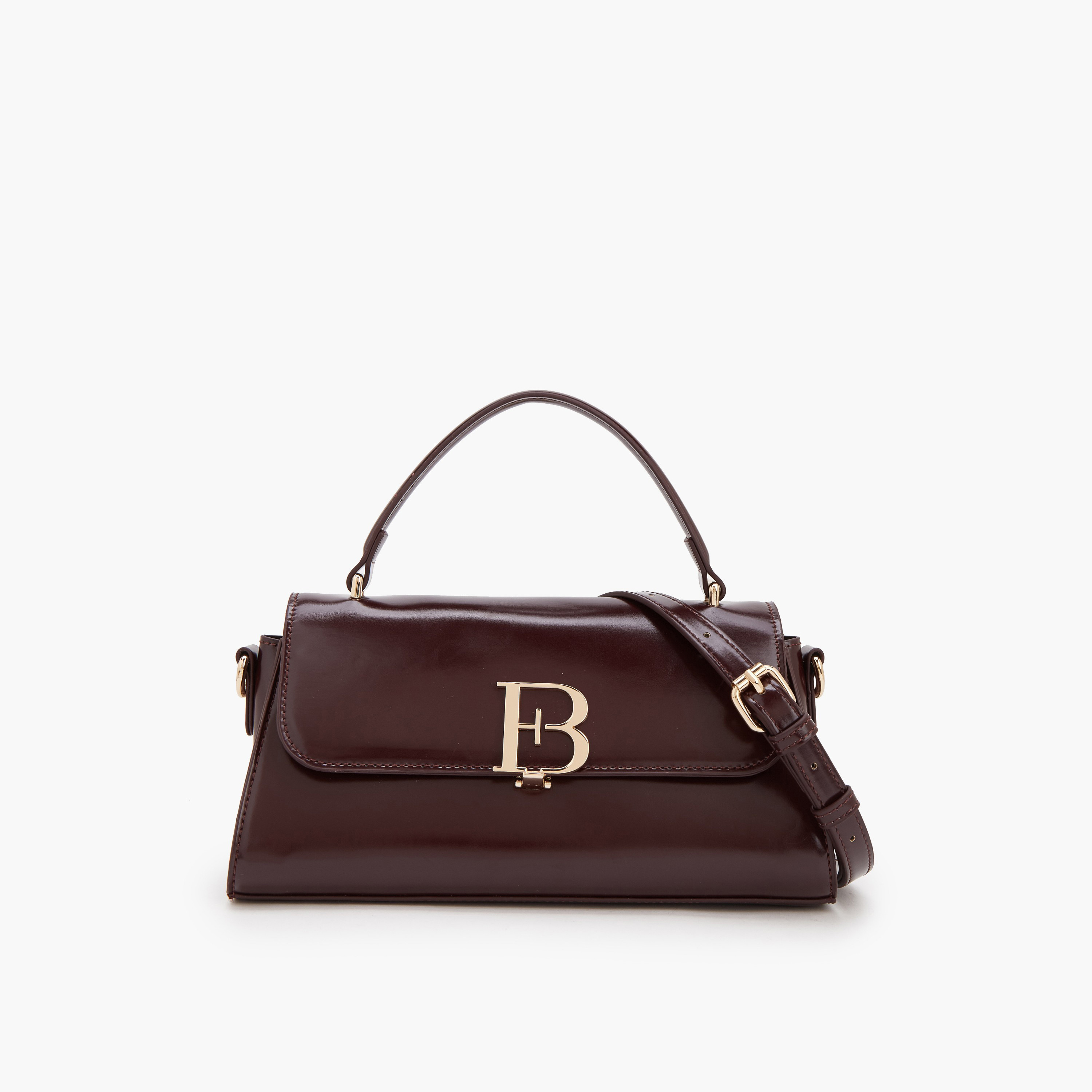 شنطة ساتشيل سادة بحزام قابل للفصل من فلورا بيلا-women-bagsandwallets-handbags-image-1
