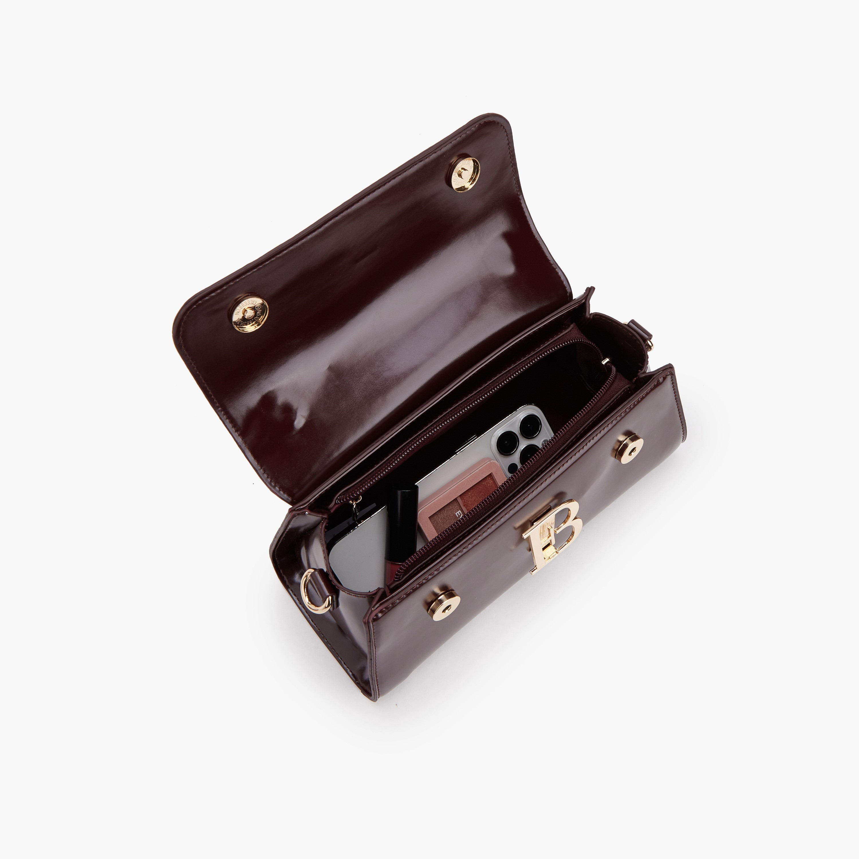 شنطة ساتشيل سادة بحزام قابل للفصل من فلورا بيلا-women-bagsandwallets-handbags-image-7