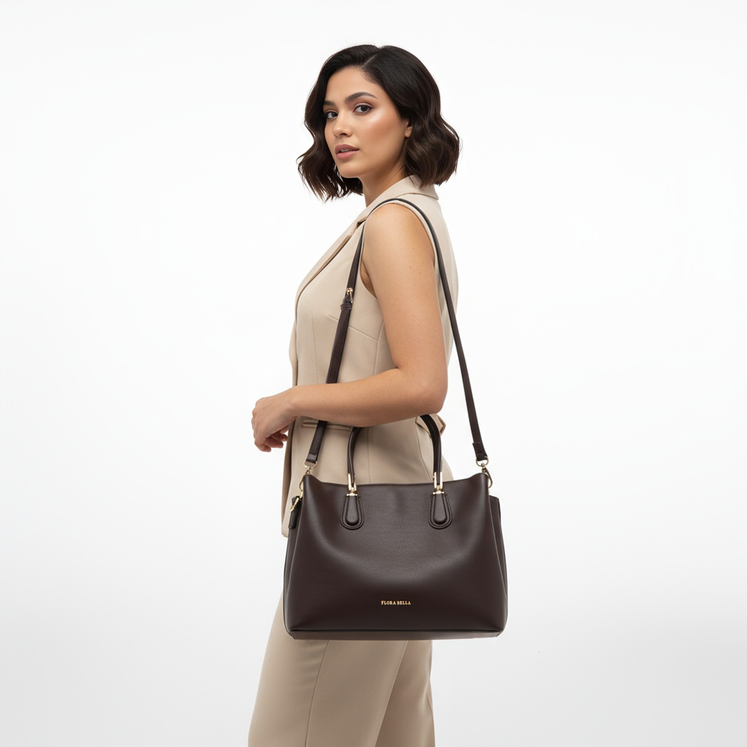 Flora Bella Solid Tote Bag with Detachable Strap-women-bagsandwallets-handbags-image-2