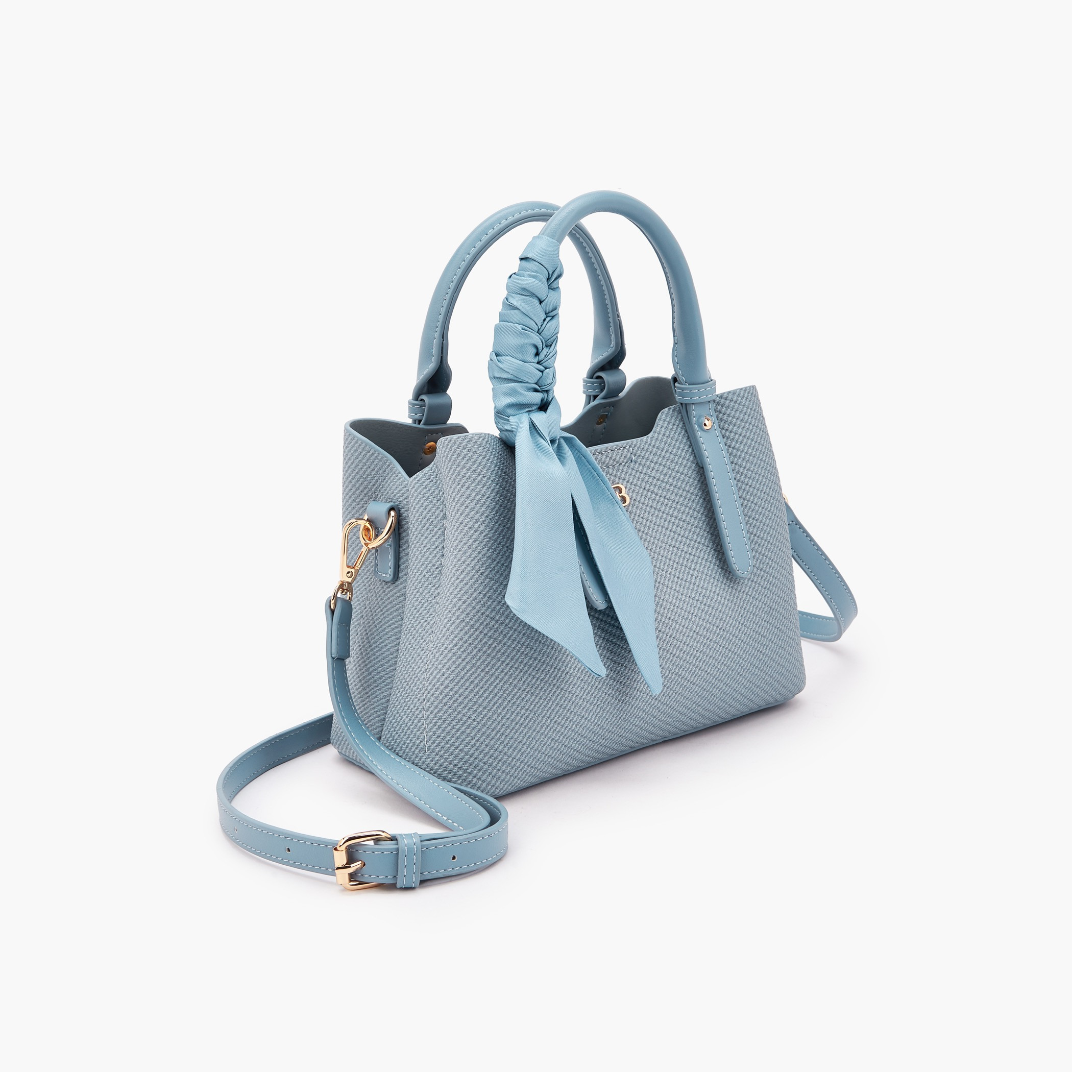Flora Bella Double Handle Handbag Bag with Scarf Accent-women-bagsandwallets-handbags-image-3