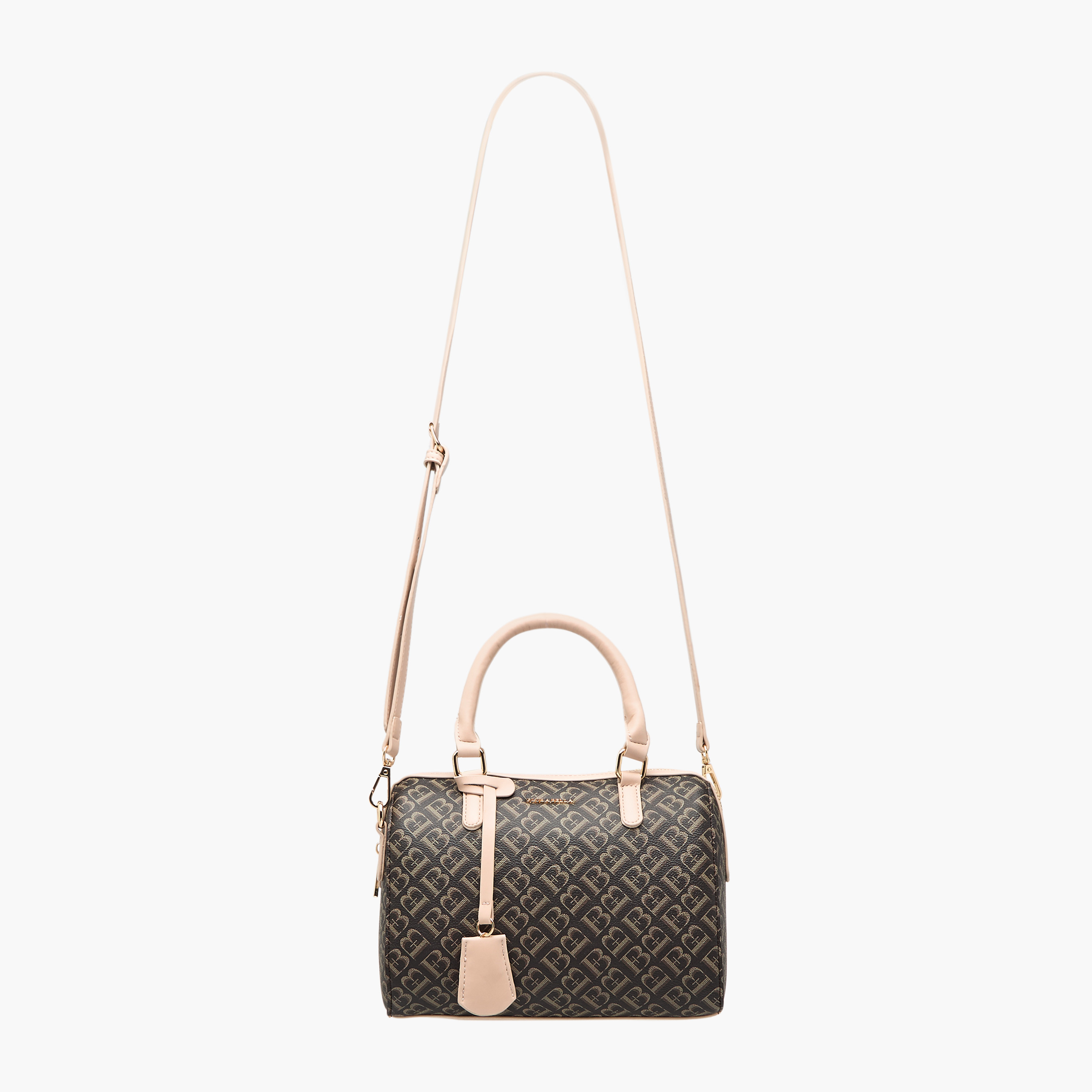 Flora Bella Monogram Print Tote Bag with Handles and Detachable Strap-women-bagsandwallets-handbags-image-2