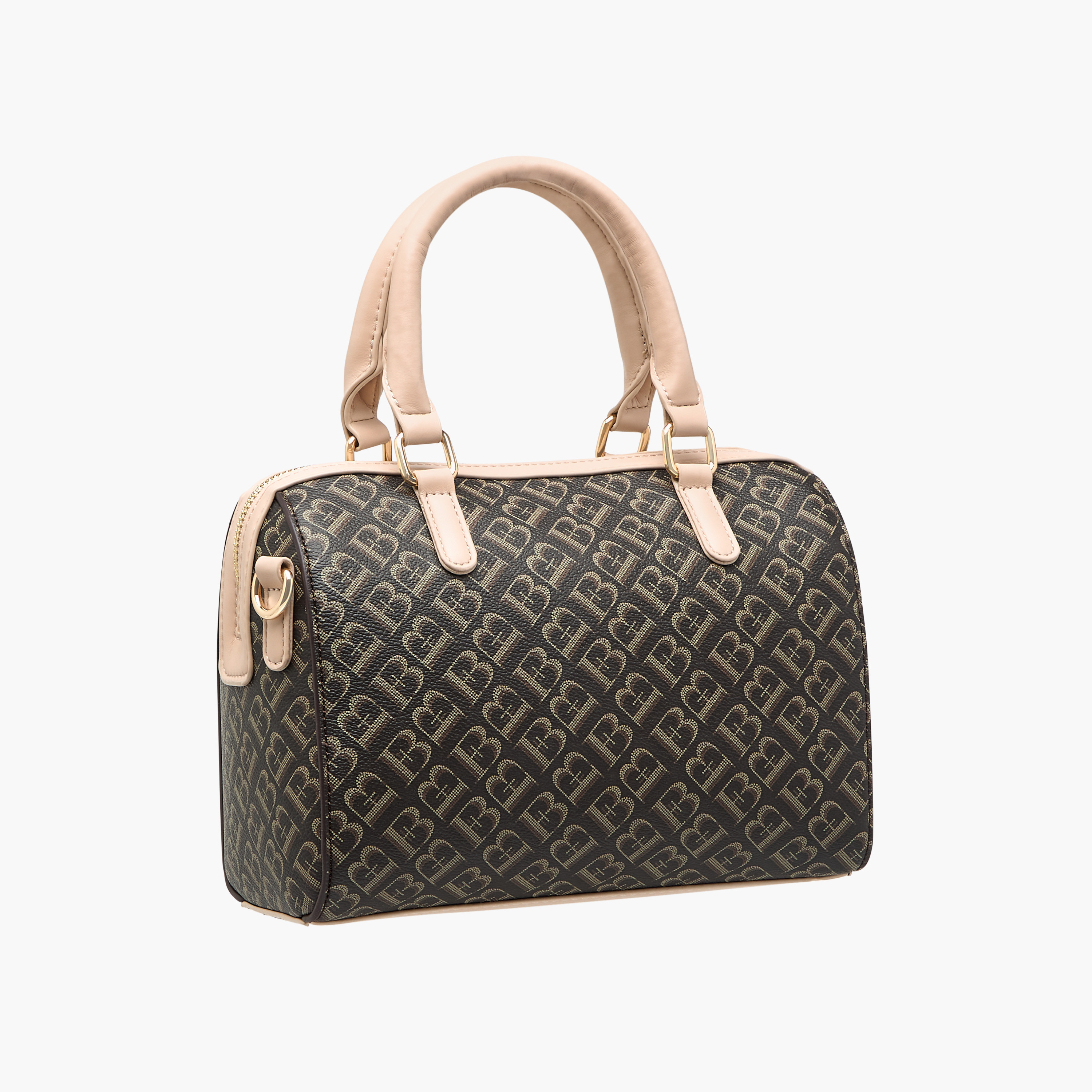 Flora Bella Monogram Print Tote Bag with Handles and Detachable Strap-women-bagsandwallets-handbags-image-3