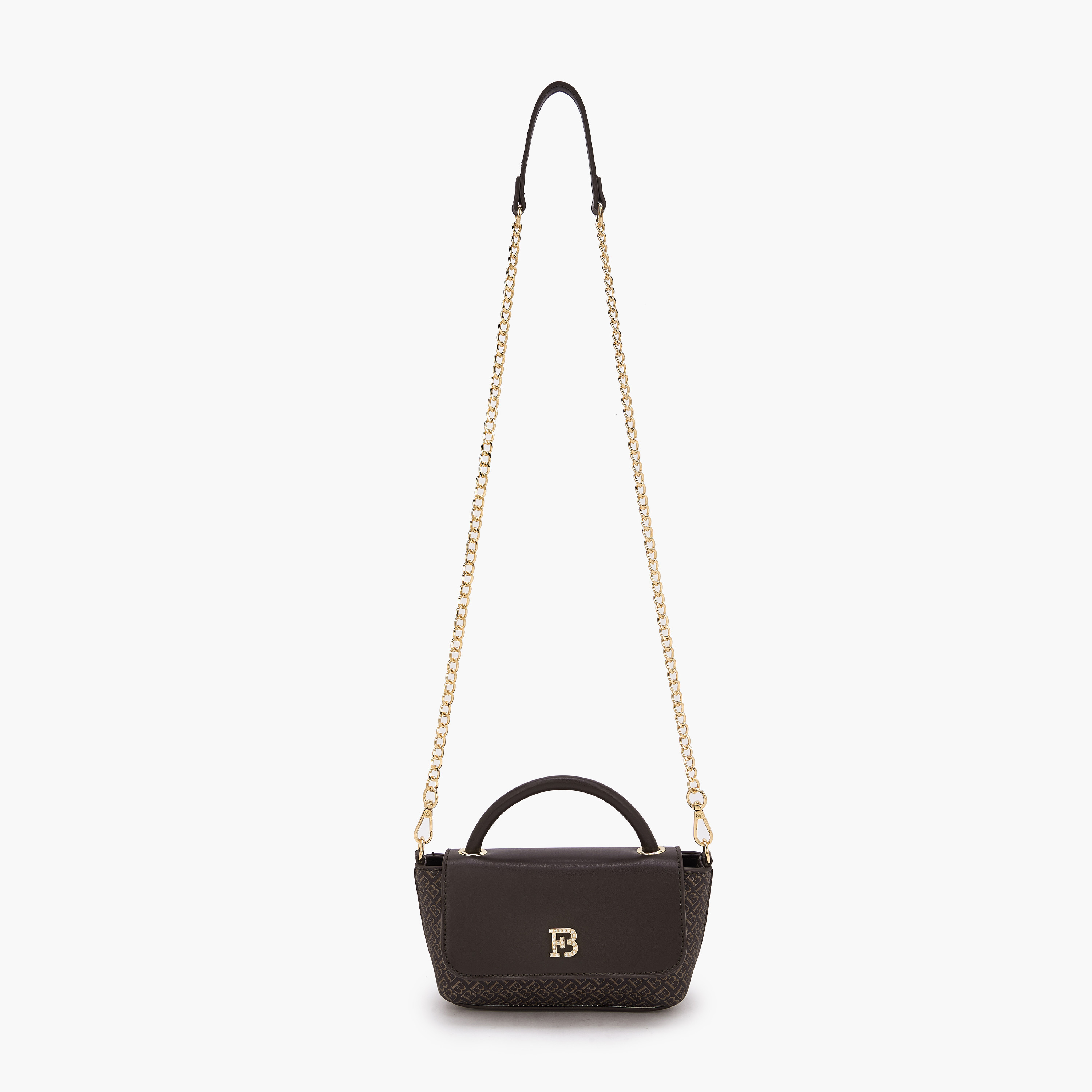 شنطة كروس بودي بطبعات مونوجرام وحزام سلسلة من فلورا بيلا-women-bagsandwallets-handbags-image-3
