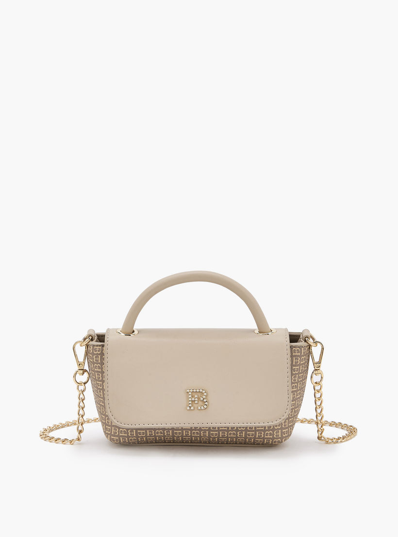 Flora Bella Monogram Print Crossbody Bag with Chain Strap-women-bagsandwallets-handbags-image-1