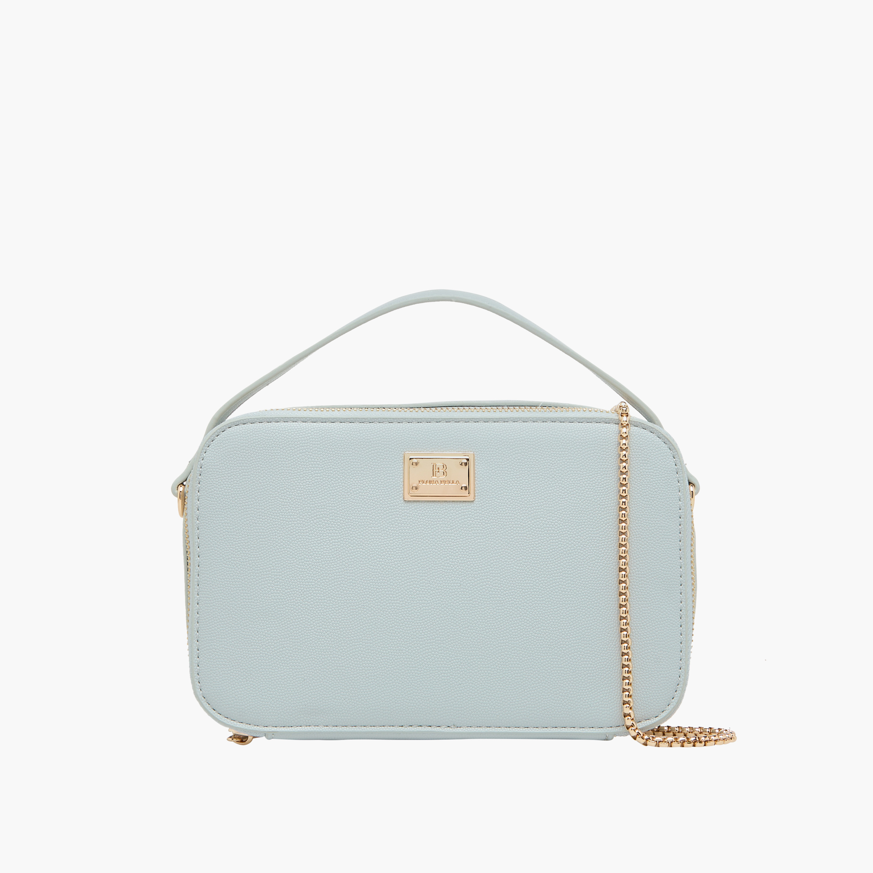 شنطة كروس بحزام سلسلة وسحاب إغلاق من فلورا بيلا-women-bagsandwallets-handbags-image-1