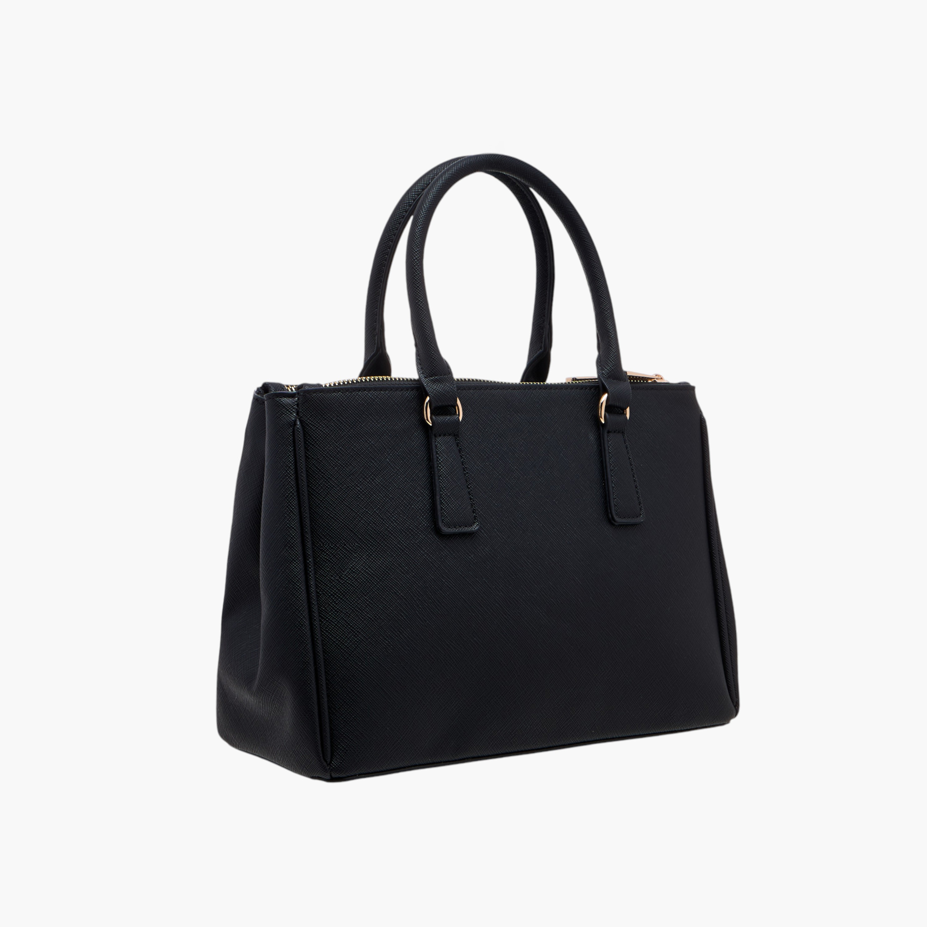 Flora Bella Textured Tote Bag with Zip Closure and Adjustable Strap-women-bagsandwallets-handbags-image-3