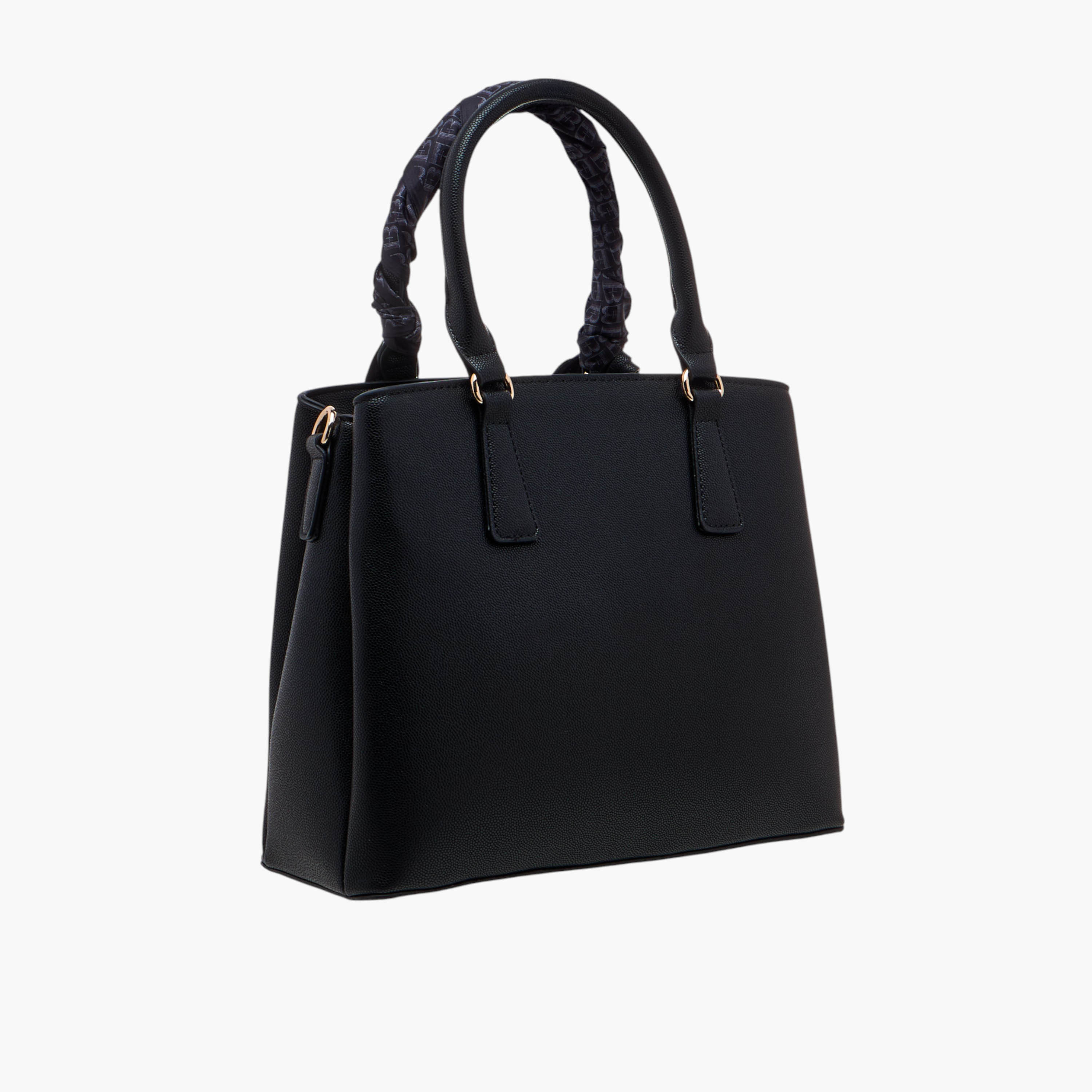 Flora Bella Scarf Accent Tote Bag with Double Handle and Zip Closure-women-bagsandwallets-handbags-image-4