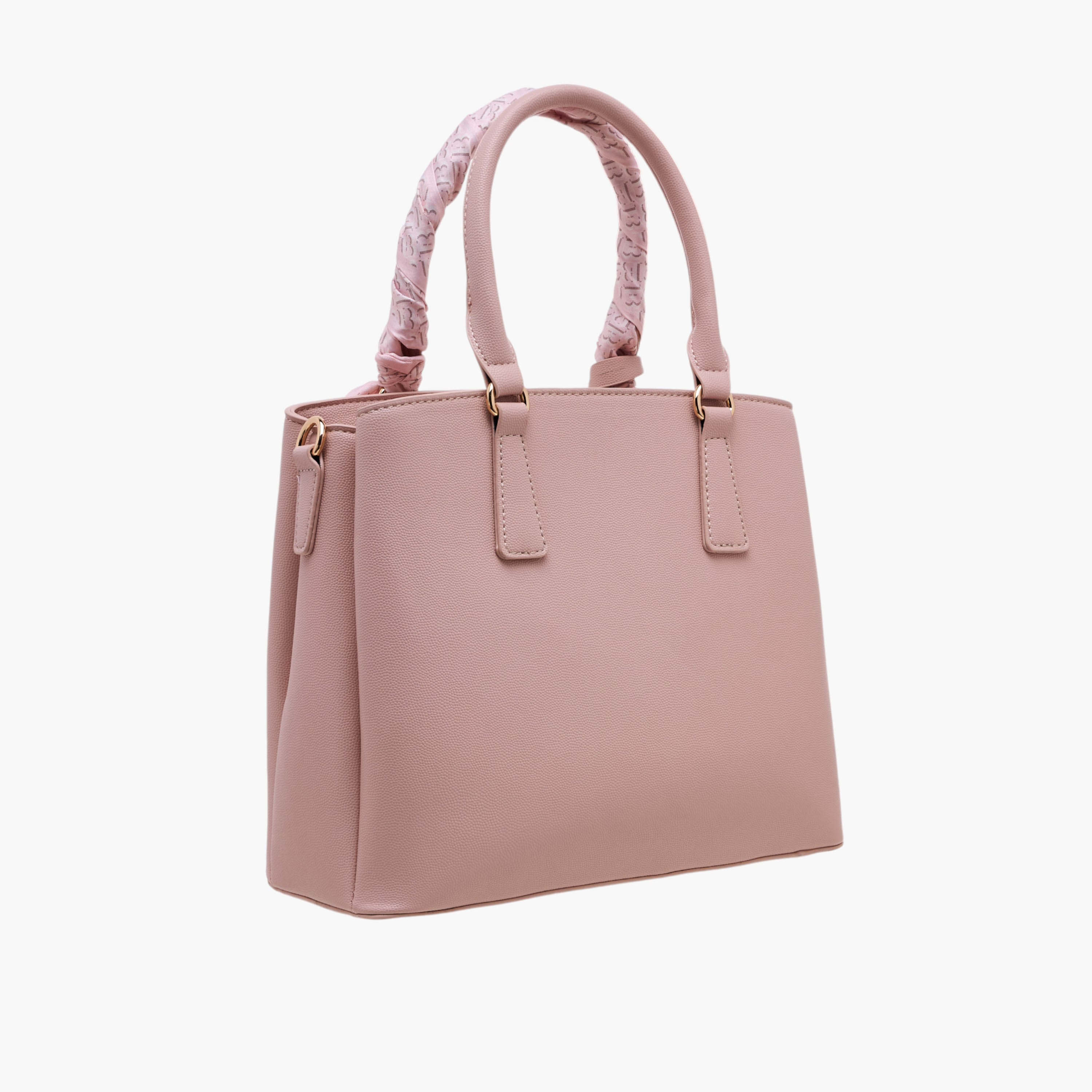 Flora Bella Scarf Accent Tote Bag with Double Handle and Zip Closure-women-bagsandwallets-handbags-image-4
