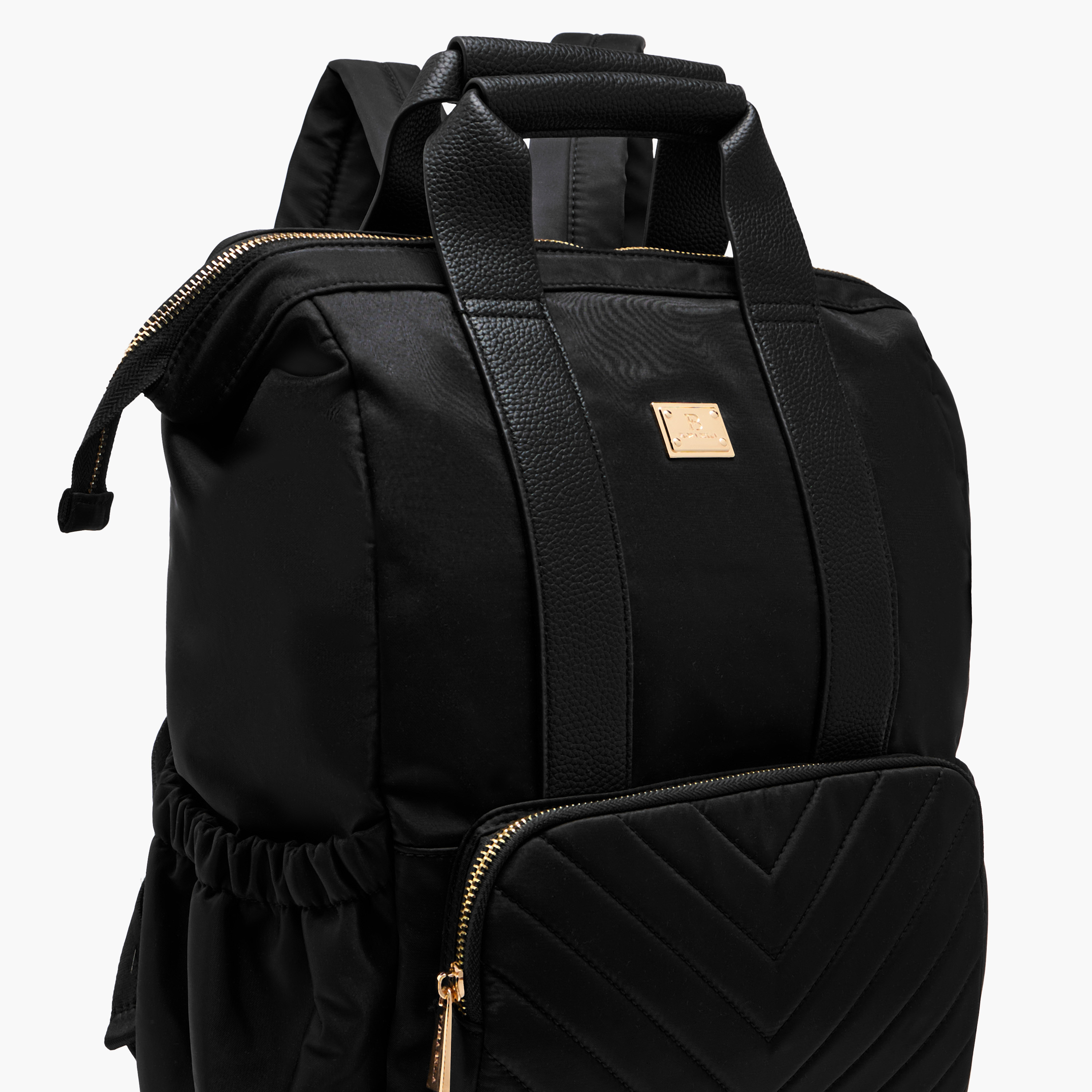 Flora Bella Textured Backpack with Adjustable Straps and Zip Closure - 15x28x39 cm-women-bagsandwallets-backpacks-image-8