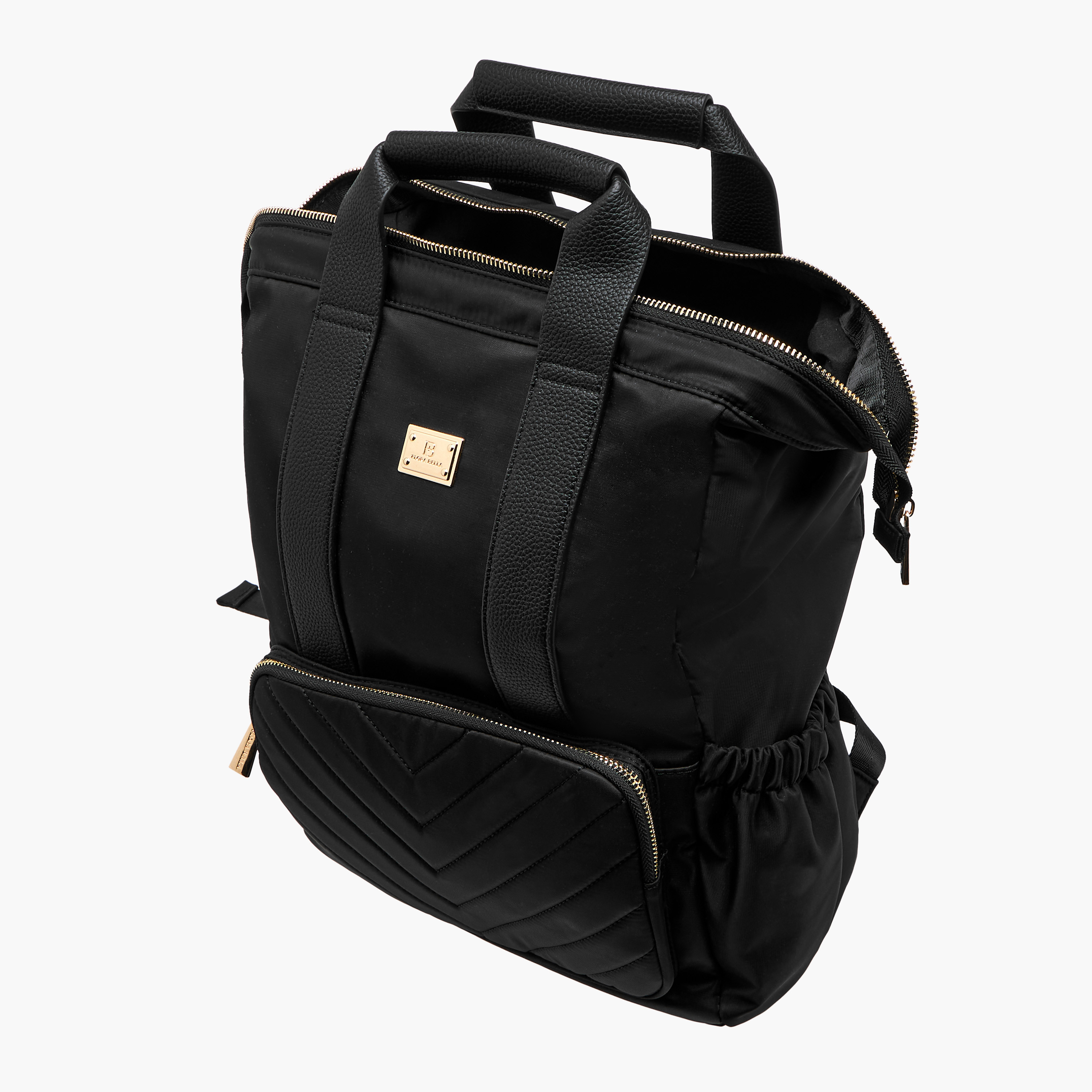 Flora Bella Textured Backpack with Adjustable Straps and Zip Closure - 15x28x39 cm-women-bagsandwallets-backpacks-image-9