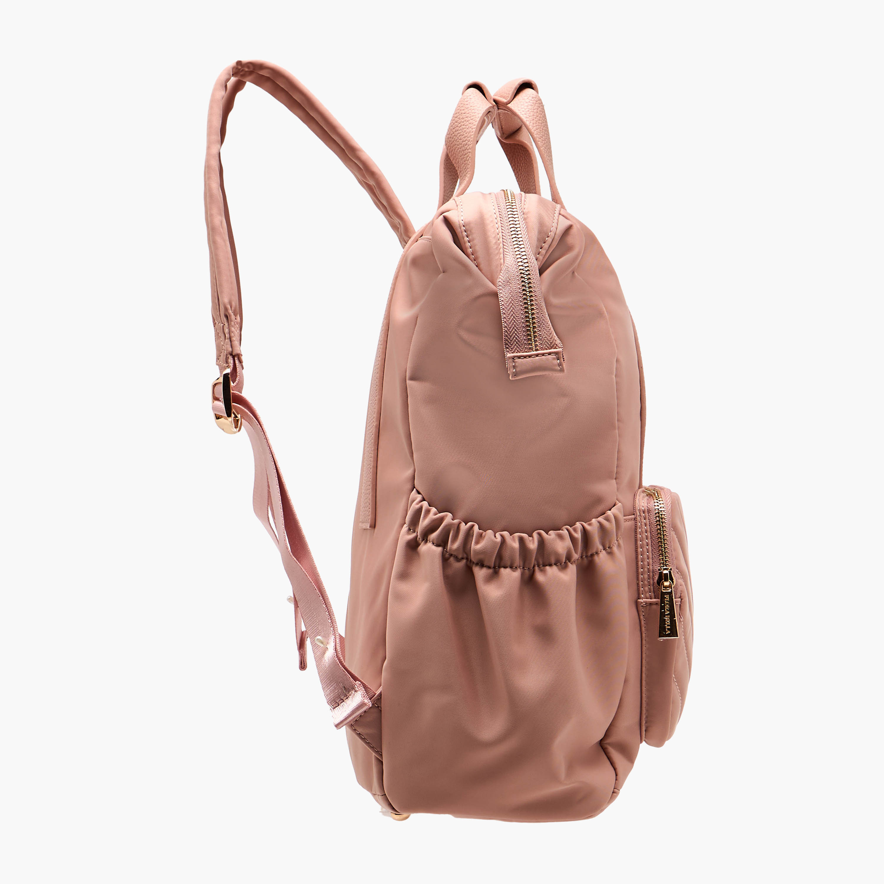 Flora Bella Textured Backpack with Adjustable Straps and Zip Closure - 15x28x39 cm-women-bagsandwallets-backpacks-image-3