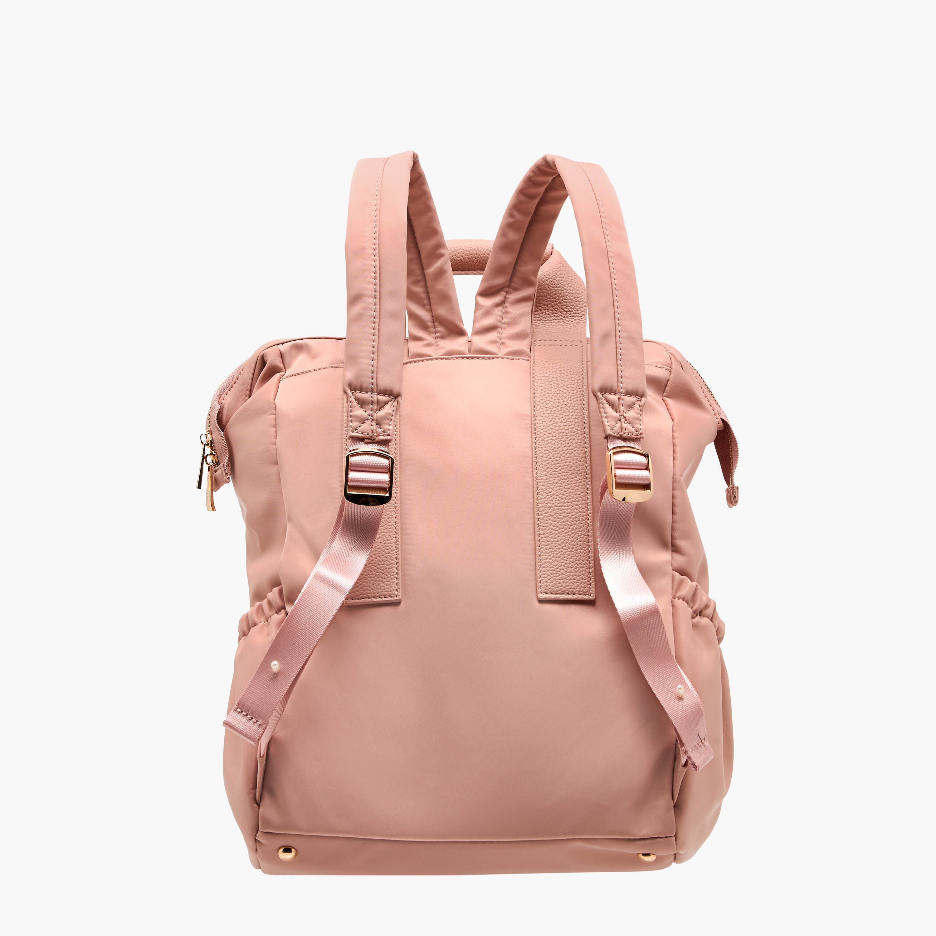 Flora Bella Textured Backpack with Adjustable Straps and Zip Closure - 15x28x39 cm-women-bagsandwallets-backpacks-image-5