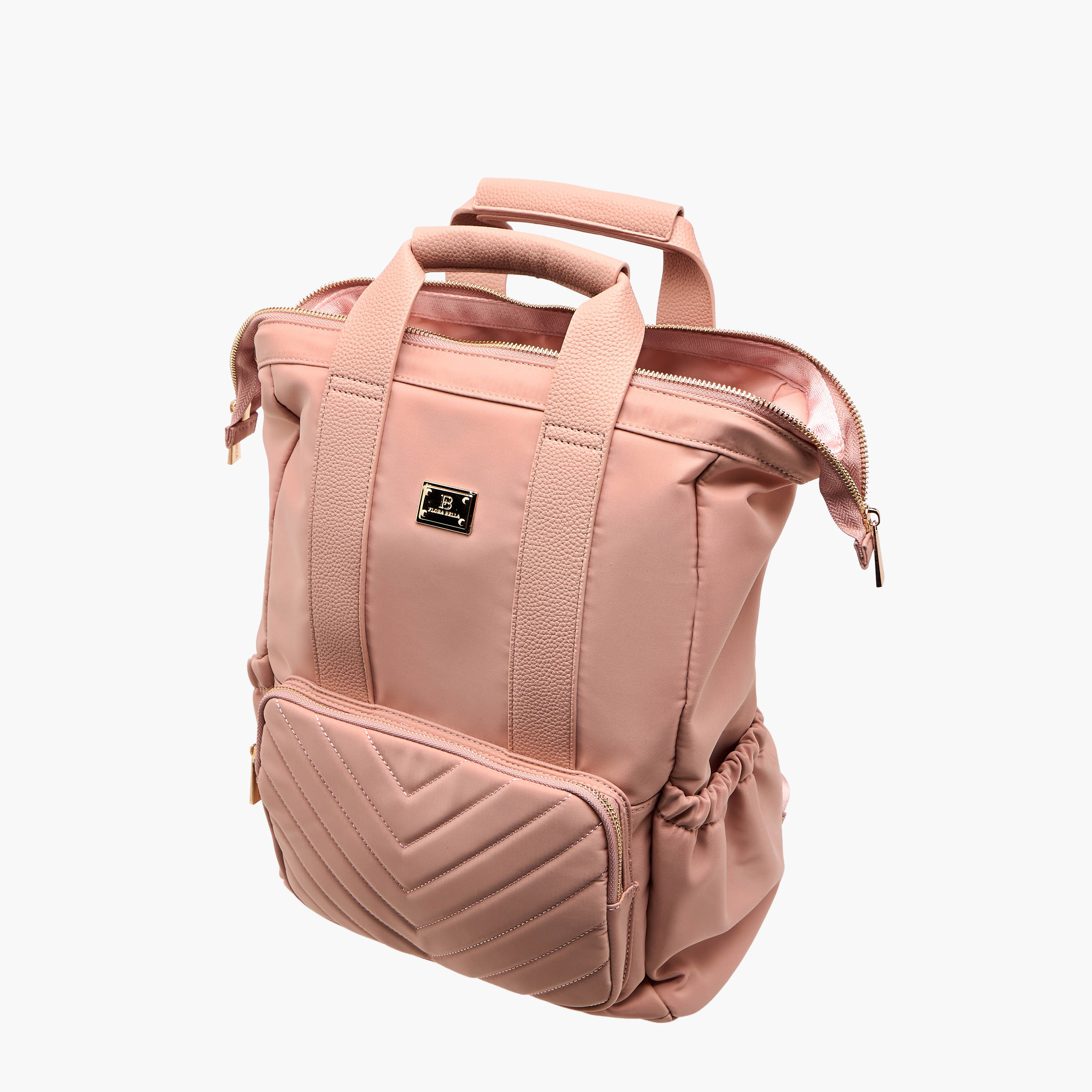 Flora Bella Textured Backpack with Adjustable Straps and Zip Closure - 15x28x39 cm-women-bagsandwallets-backpacks-image-8