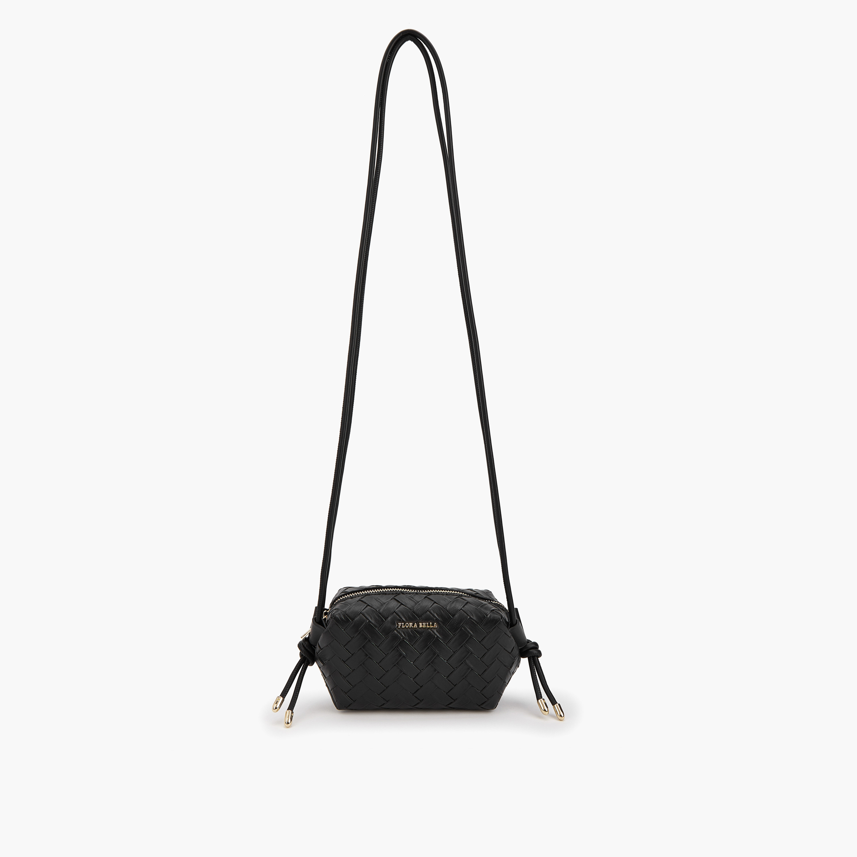 Flora Bella Textured Crossbody Bag with Sling Handle and Zip Closure-women-bagsandwallets-handbags-image-1