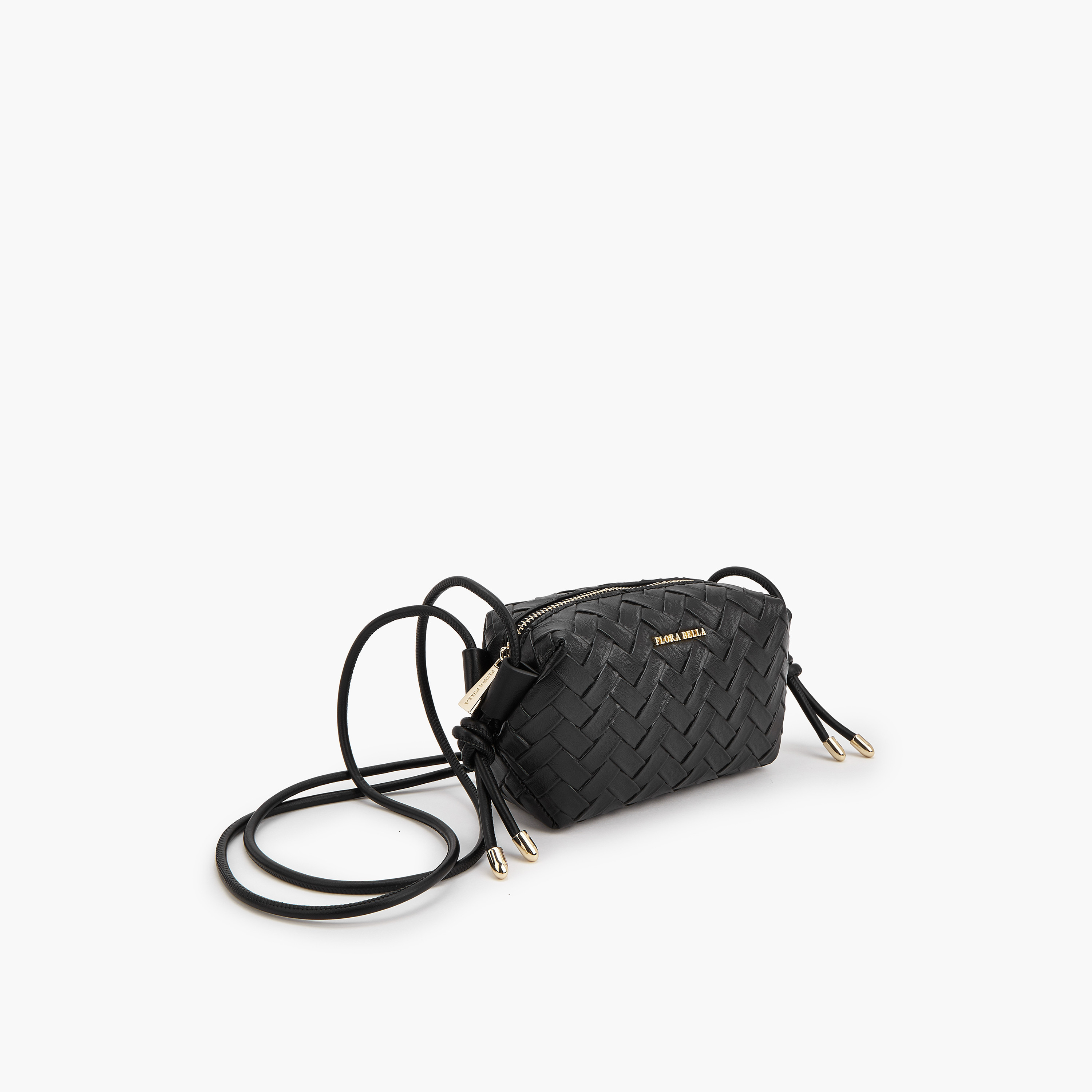 Flora Bella Textured Crossbody Bag with Sling Handle and Zip Closure-women-bagsandwallets-handbags-image-5